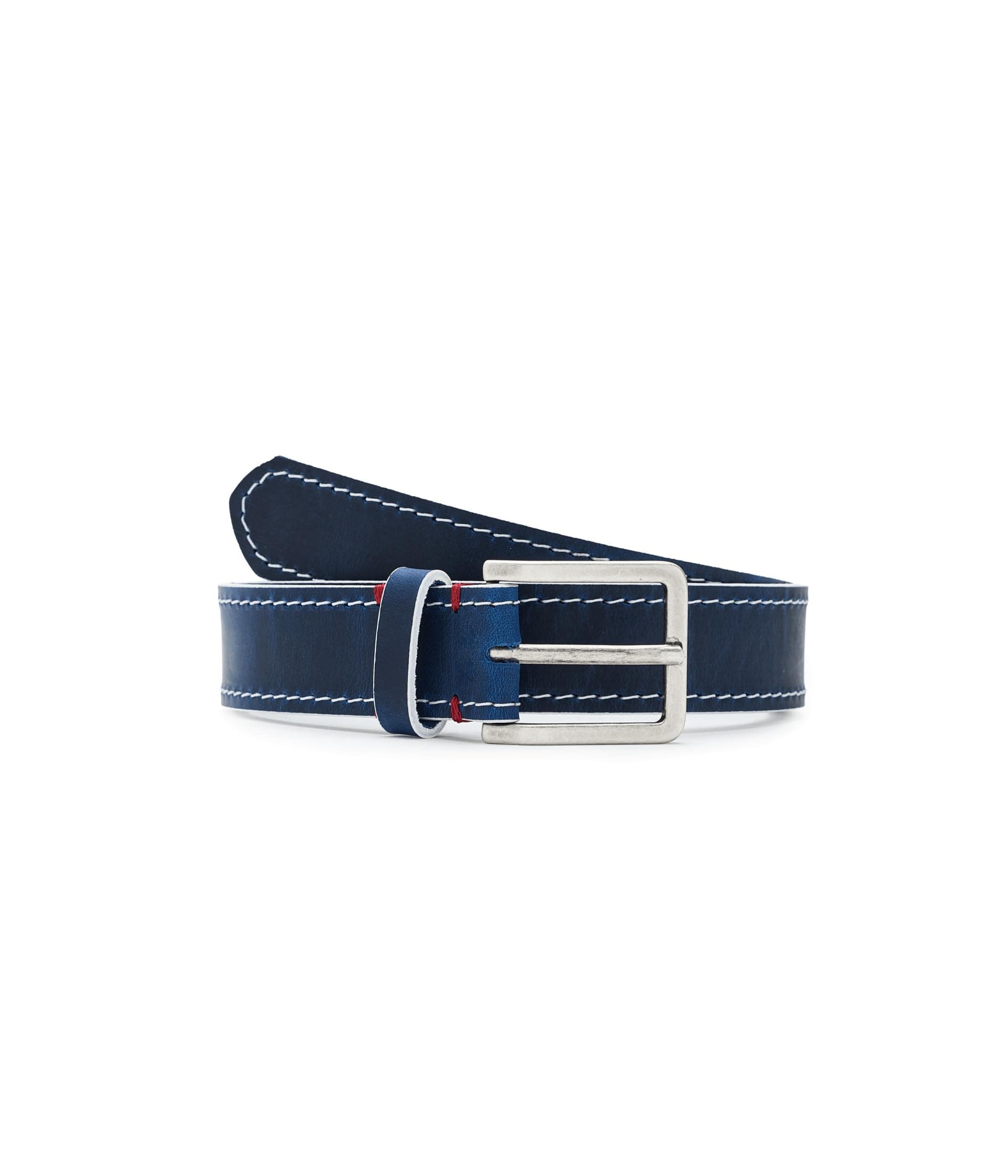Johnston & Murphy White Edge Waxed Leather Belt — vista principal