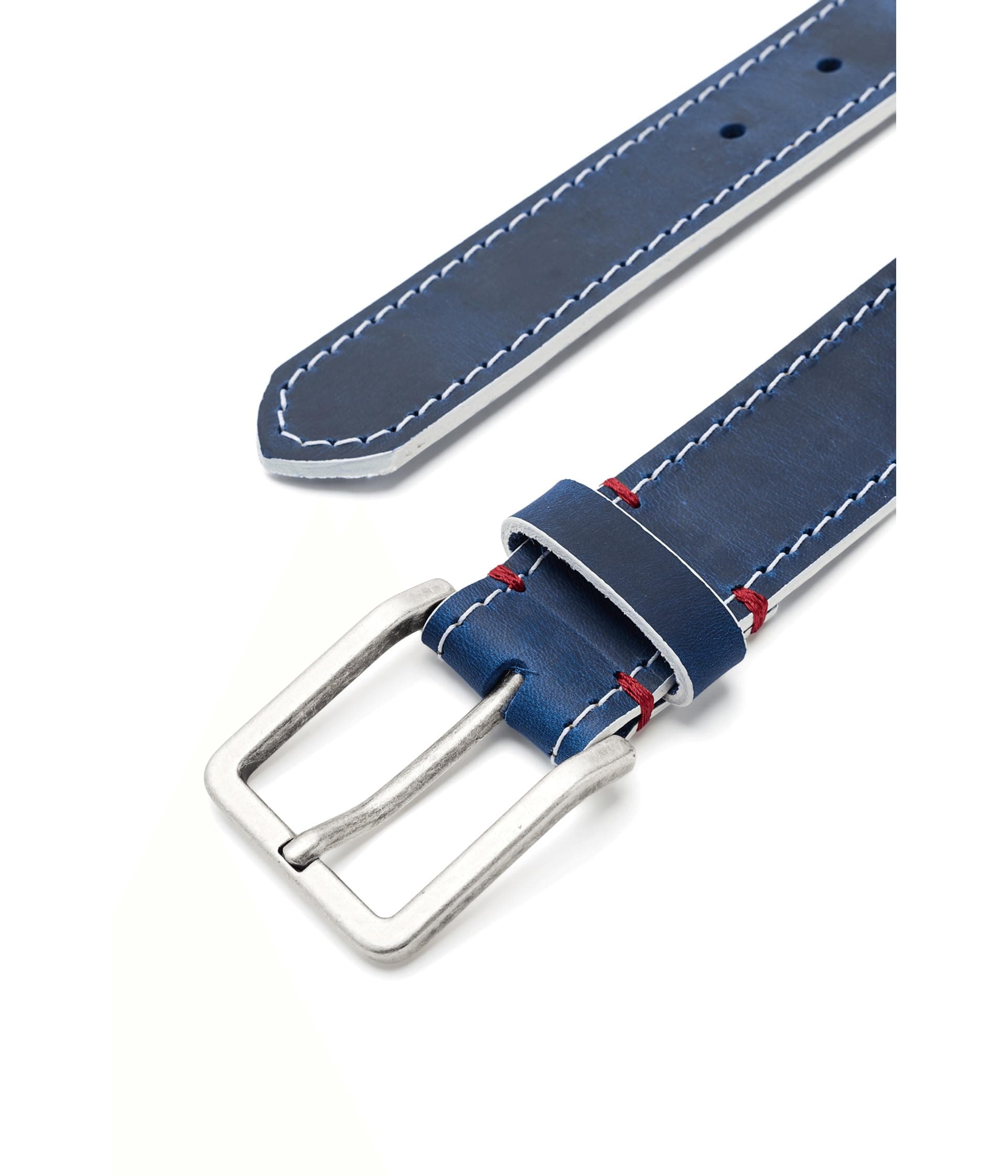 Johnston & Murphy White Edge Waxed Leather Belt — vista 2