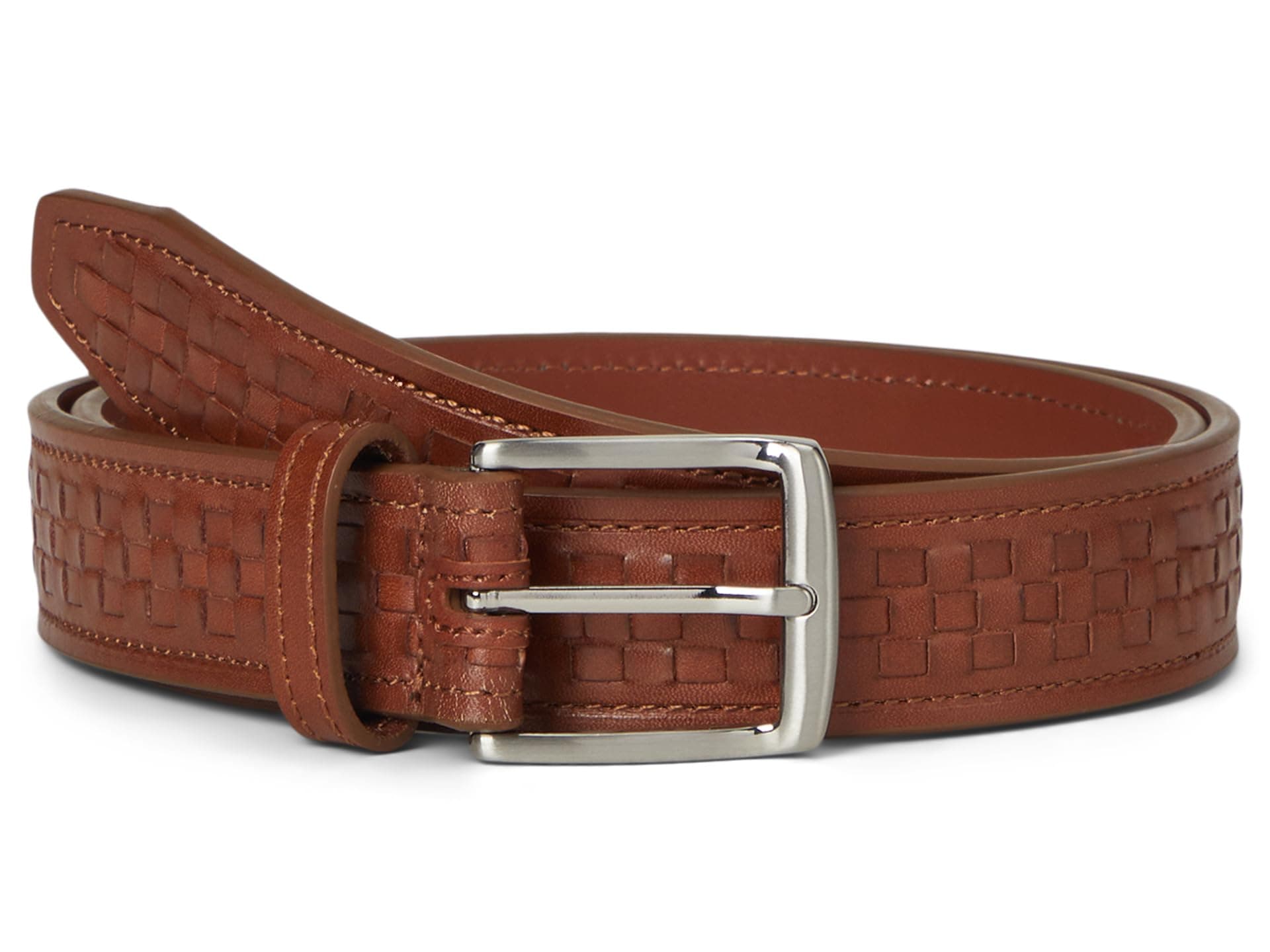Johnston & Murphy Woven Center Lace Belt — vista principal