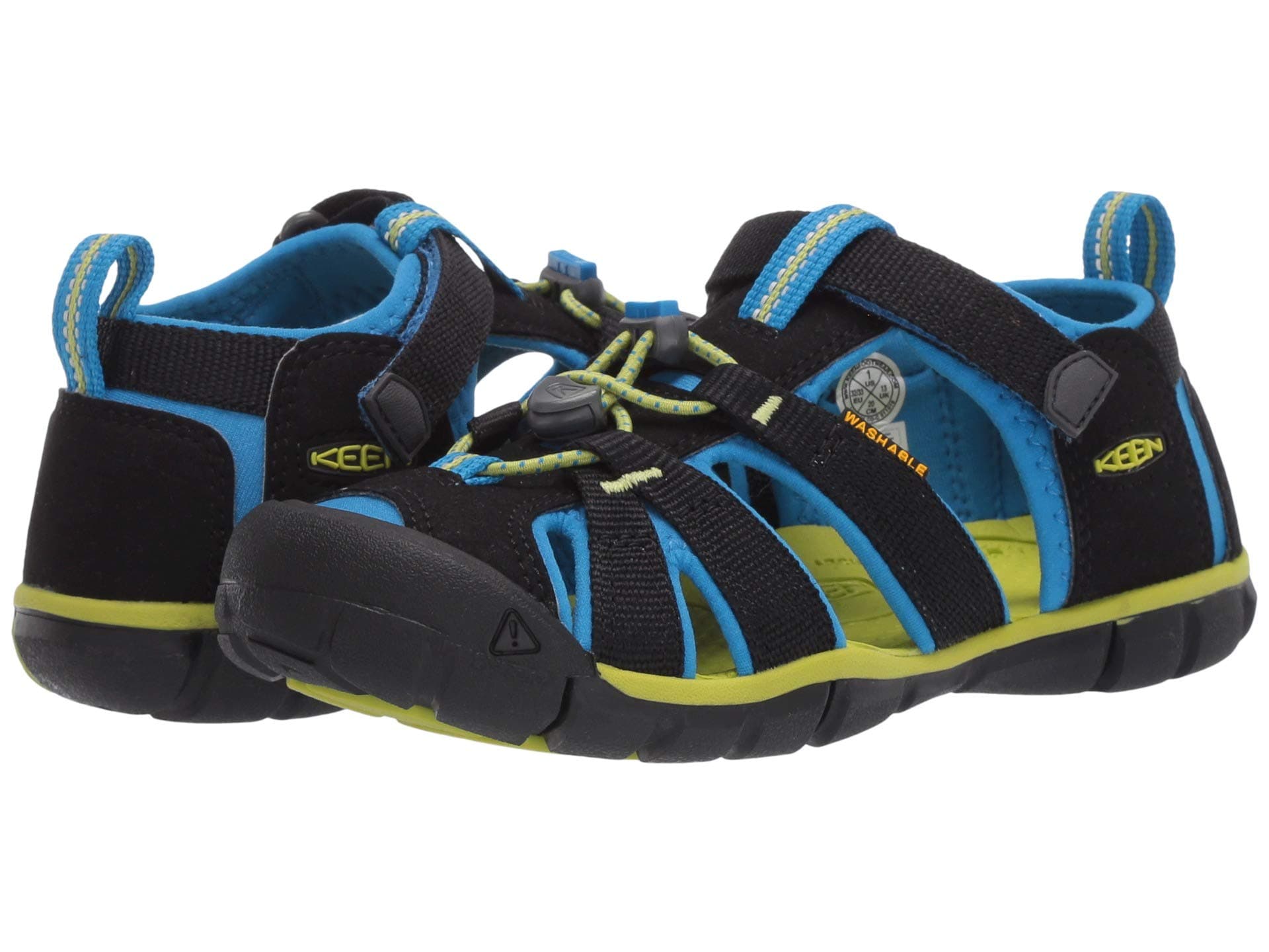 KEEN Kids Seacamp II CNX (Toddler/Little Kid/Big Kid) — cor Preto
