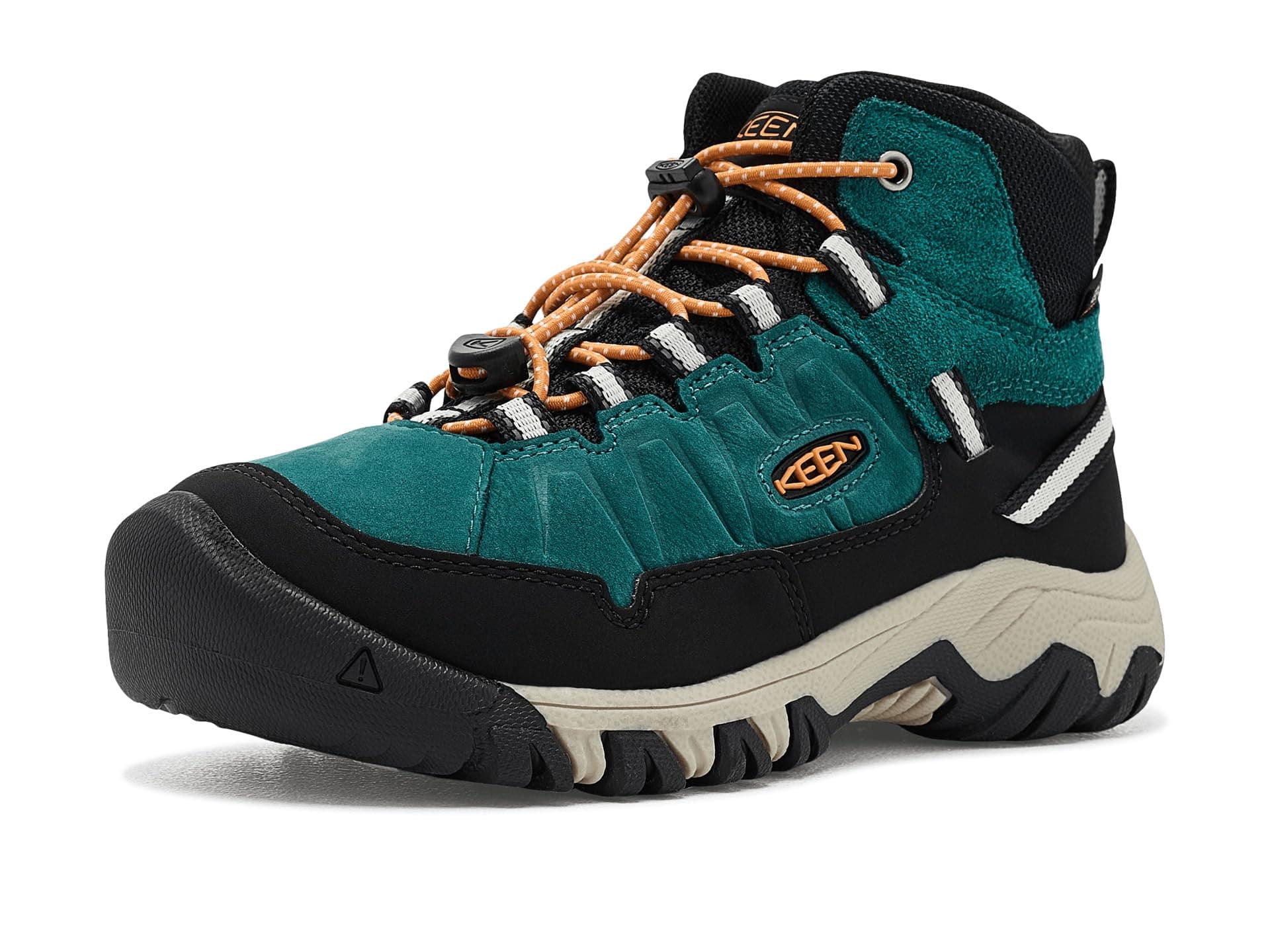 KEEN Kids Targhee 4 Mid Height Durable Comfortable Waterproof (Little Kid/Big Kid) — cor Laranja