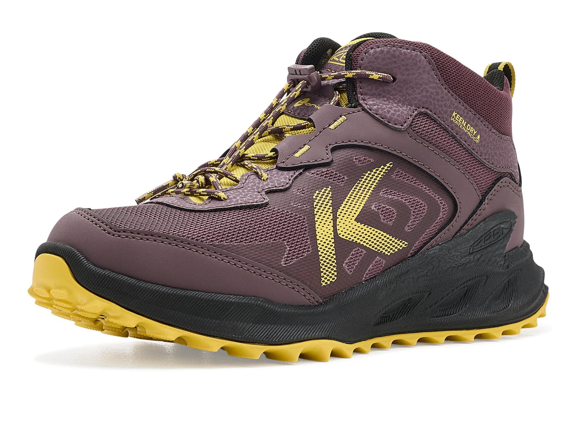KEEN Kids Zionic Mid Height Waterproof All Terrain Easy On Hiking Boots (Little Kid/Big Kid) — cor Verde