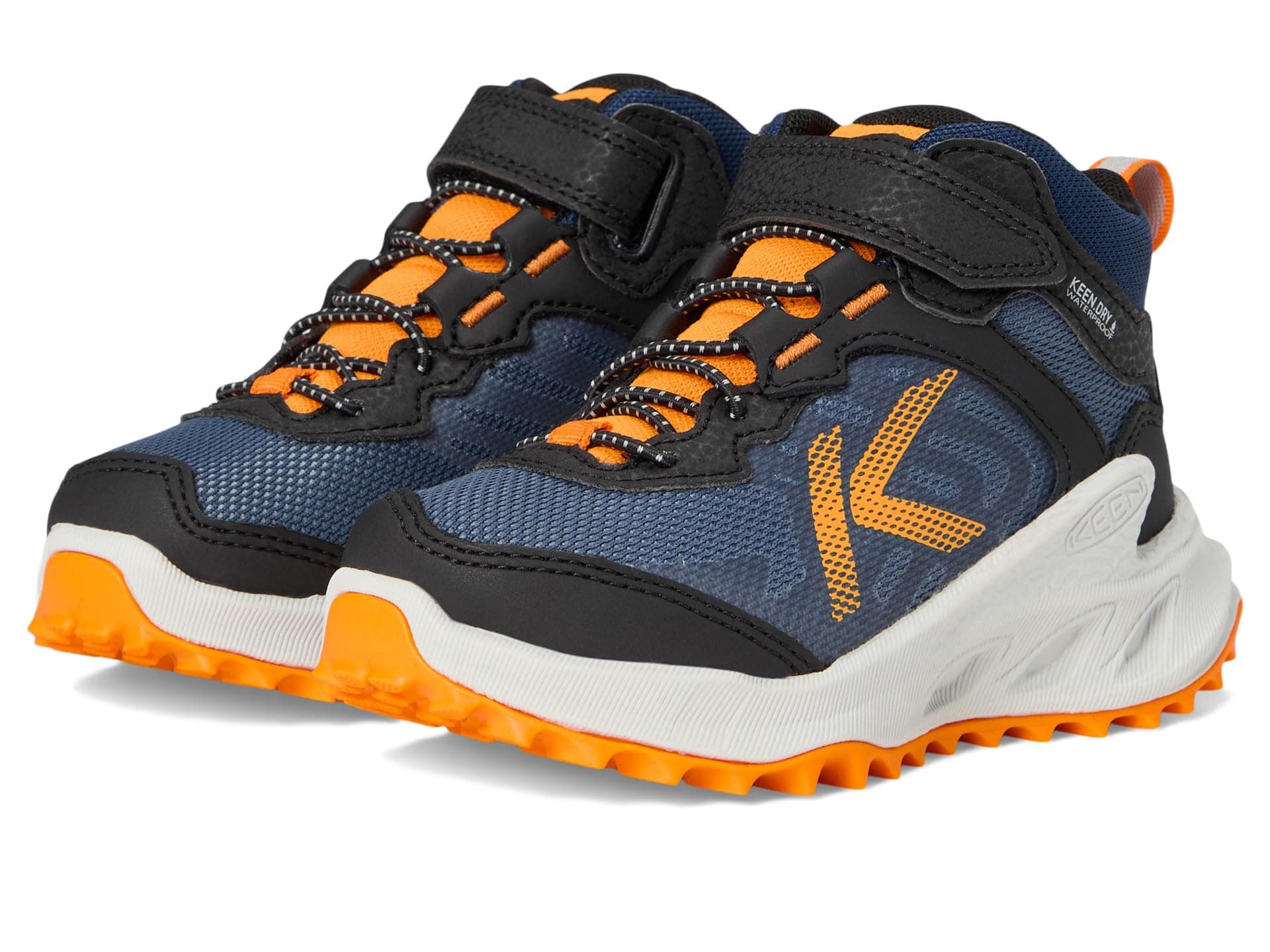 KEEN Kids Zionic Mid Height Waterproof All Terrain Easy On Hiking Boots (Toddler/Little Kid) — cor Chumbo