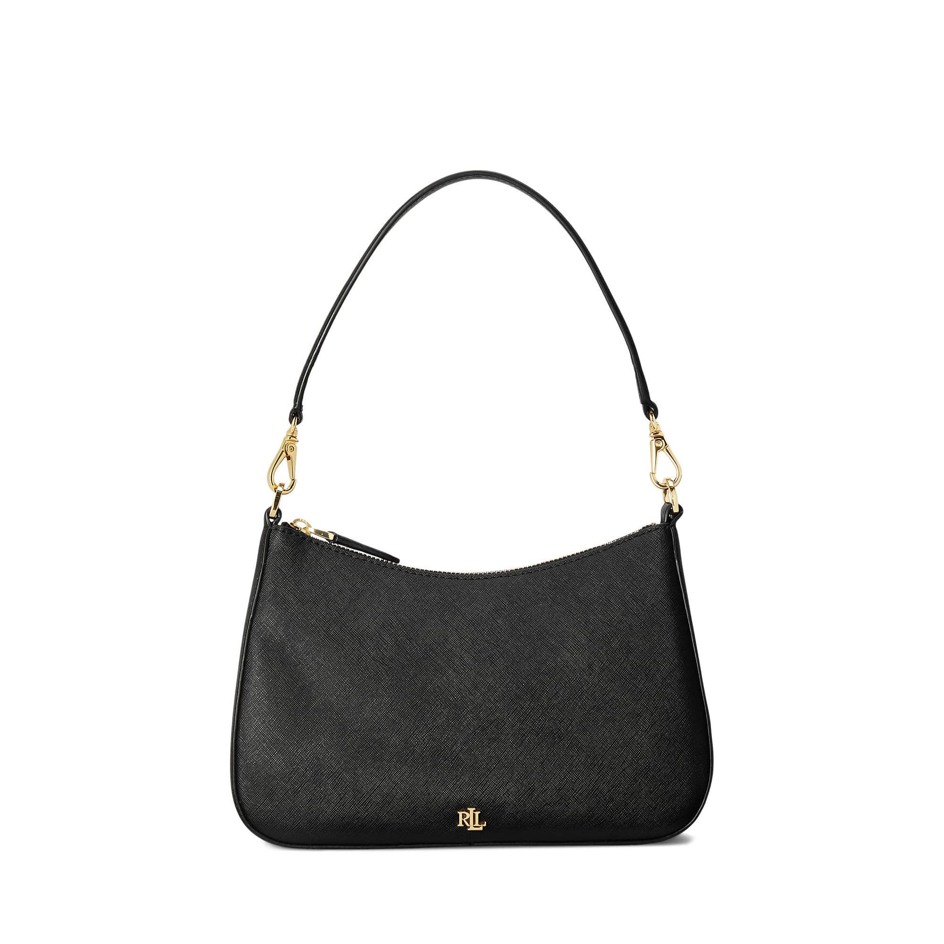 Lauren Ralph Lauren Crosshatch Leather Medium Danni Shoulder Bag — vista principal
