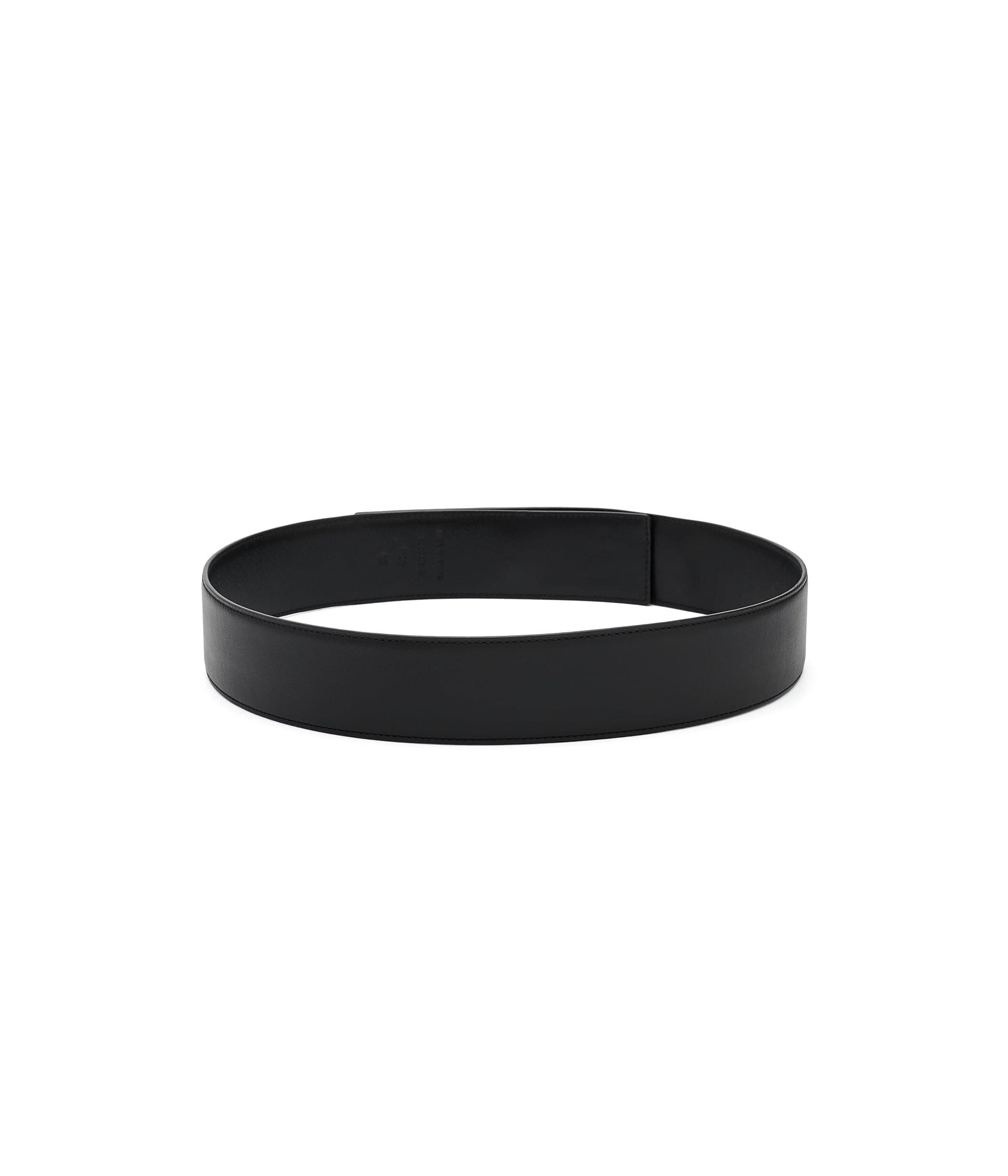 Lauren Ralph Lauren Leather Chain Padlock Wide Belt — vista 1