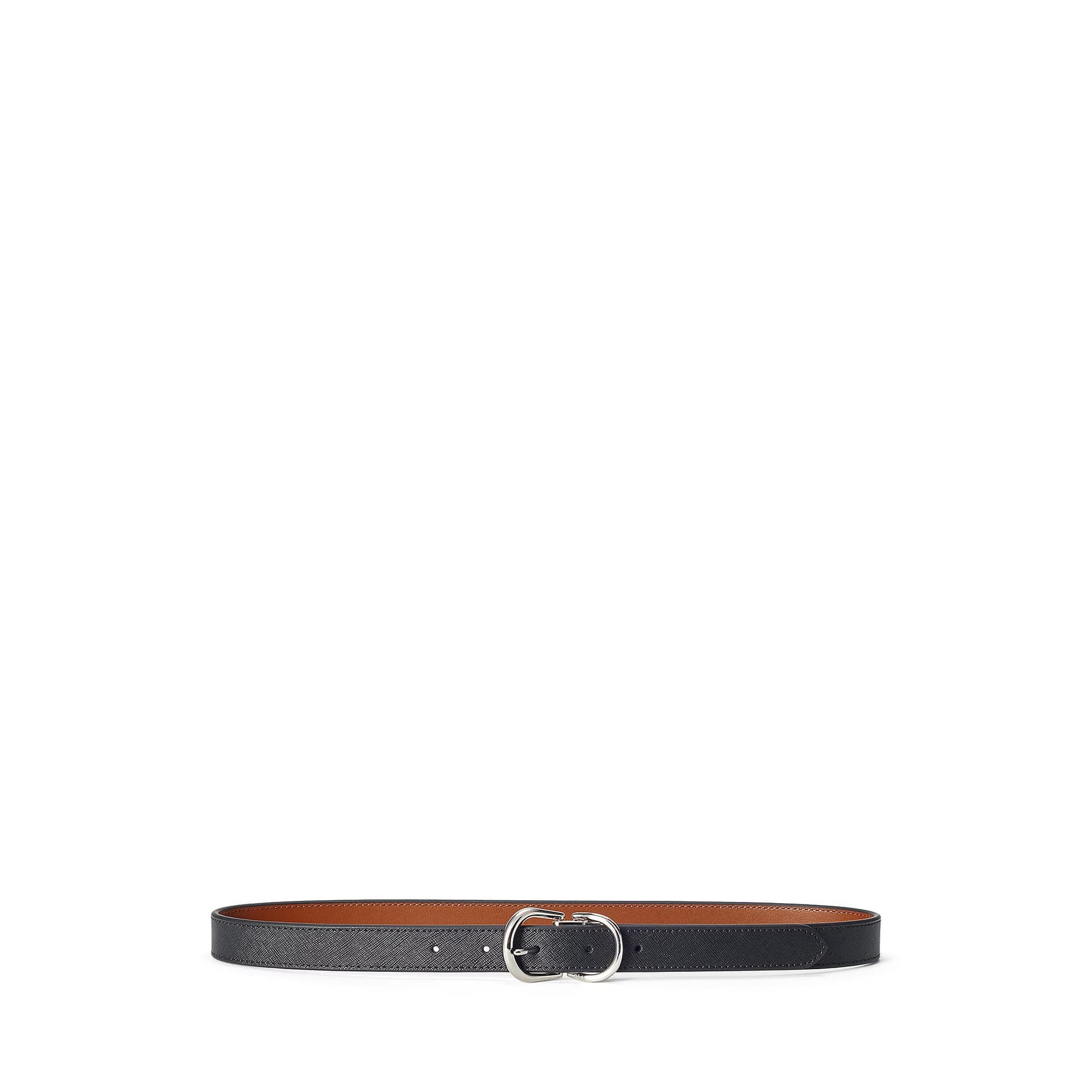 Lauren Ralph Lauren Reversible Crosshatch Leather Belt — vista principal