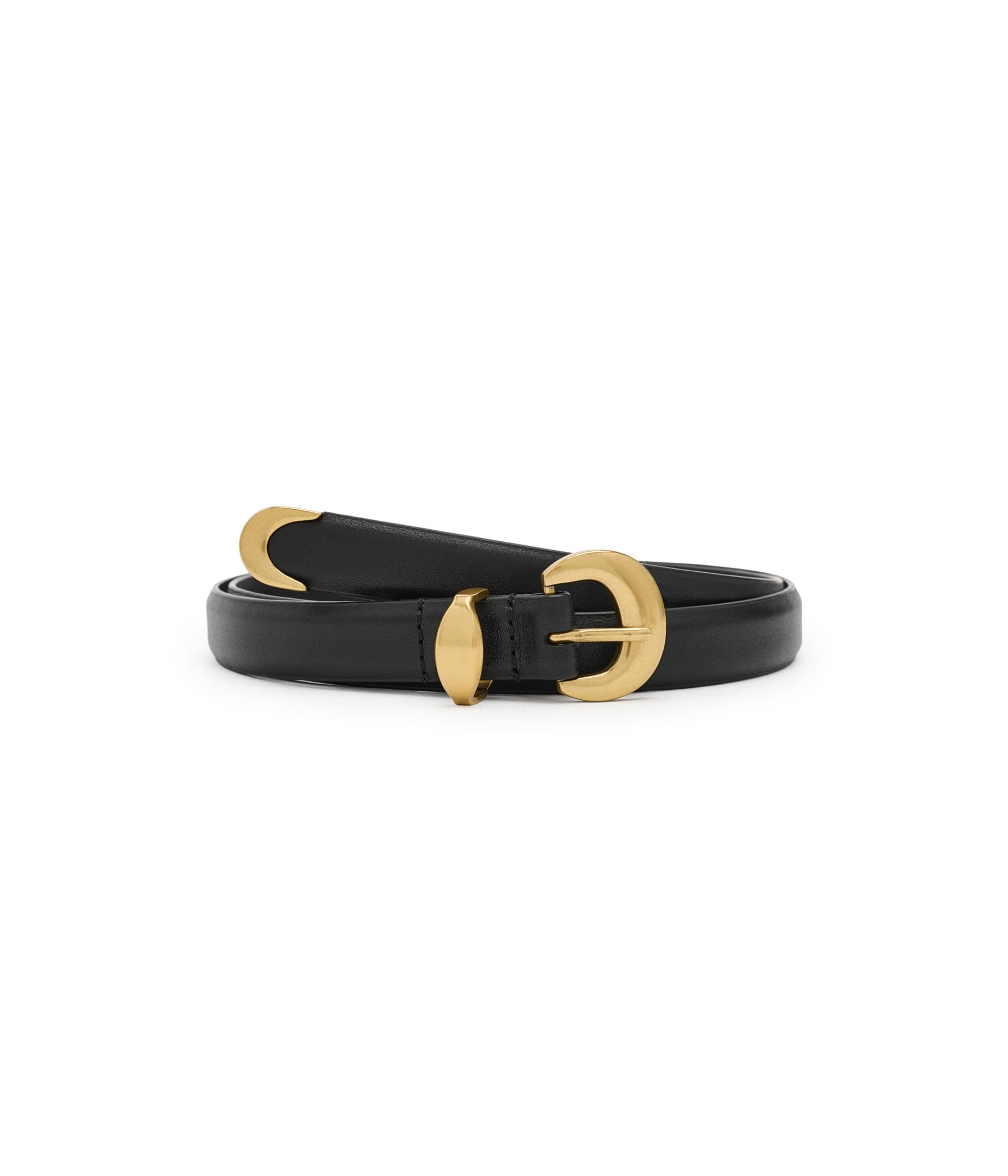 Madewell Domed-Buckle Belt in Leather — vista principal