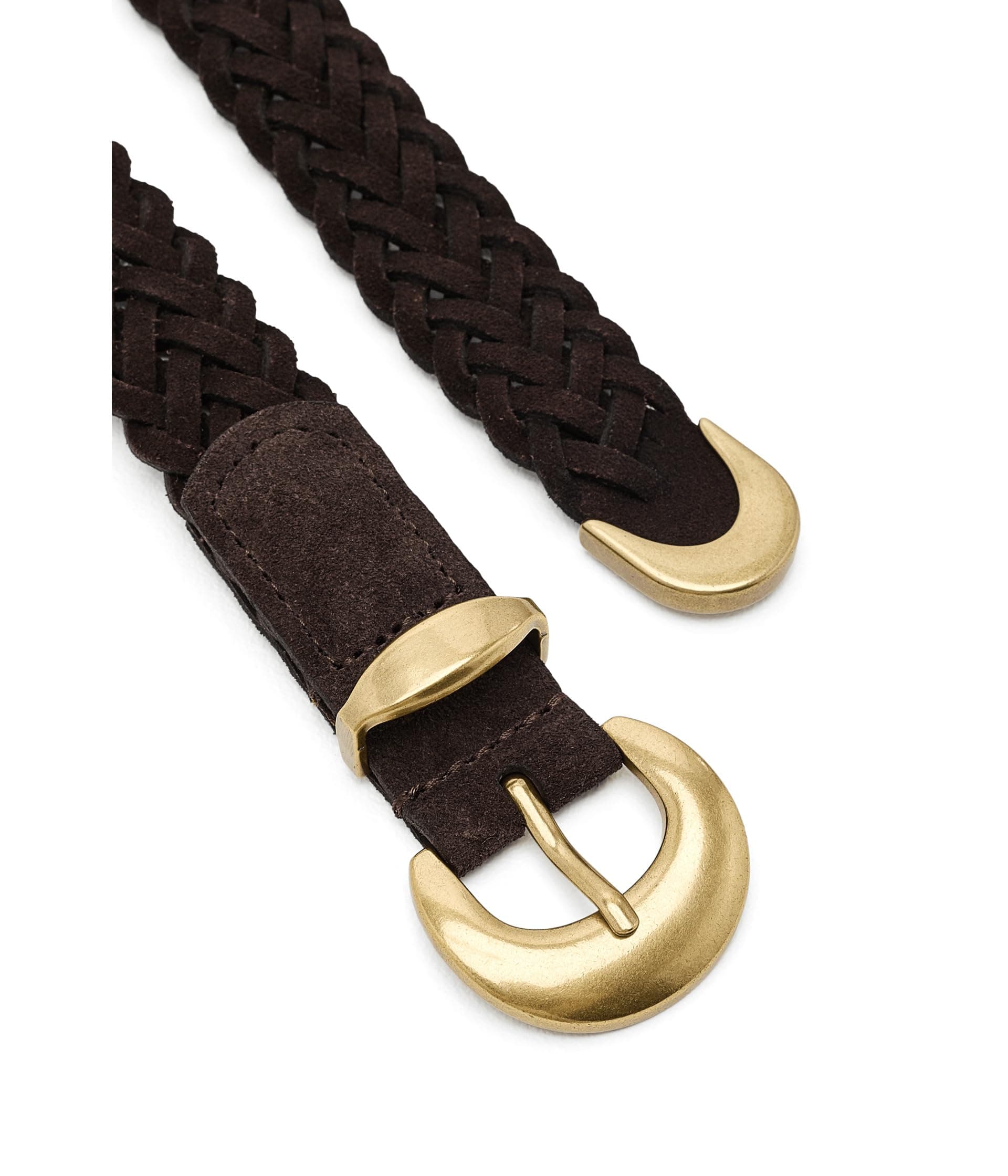 Madewell Lucie Woven Belt-suede — vista 2