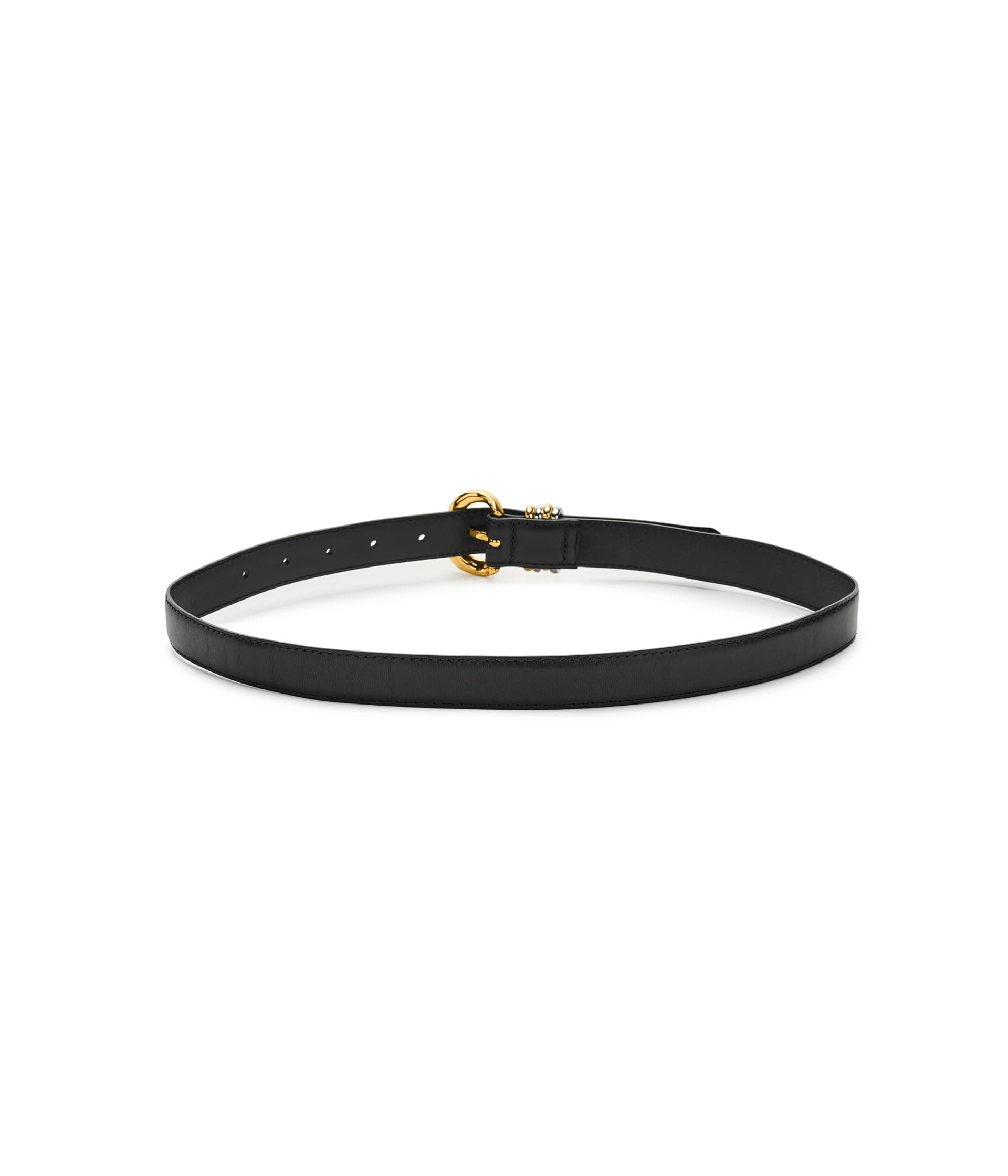 Madewell Mixed Metal Keeper Belt in Leather — vista 3