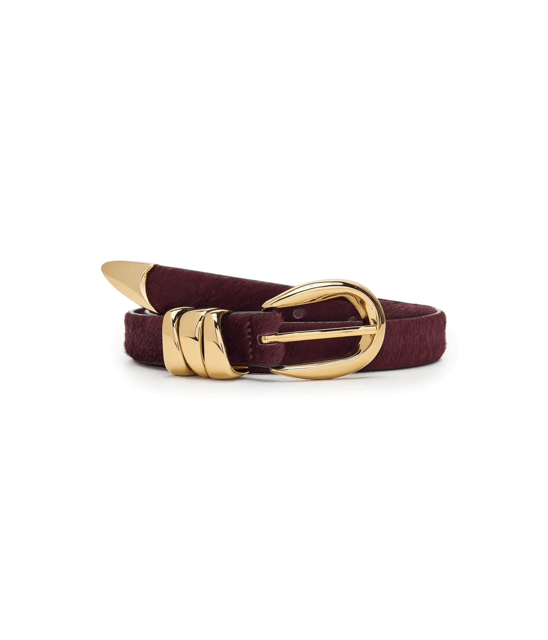 Madewell Triple Metal Keeper Belt: Haircalf — vista principal