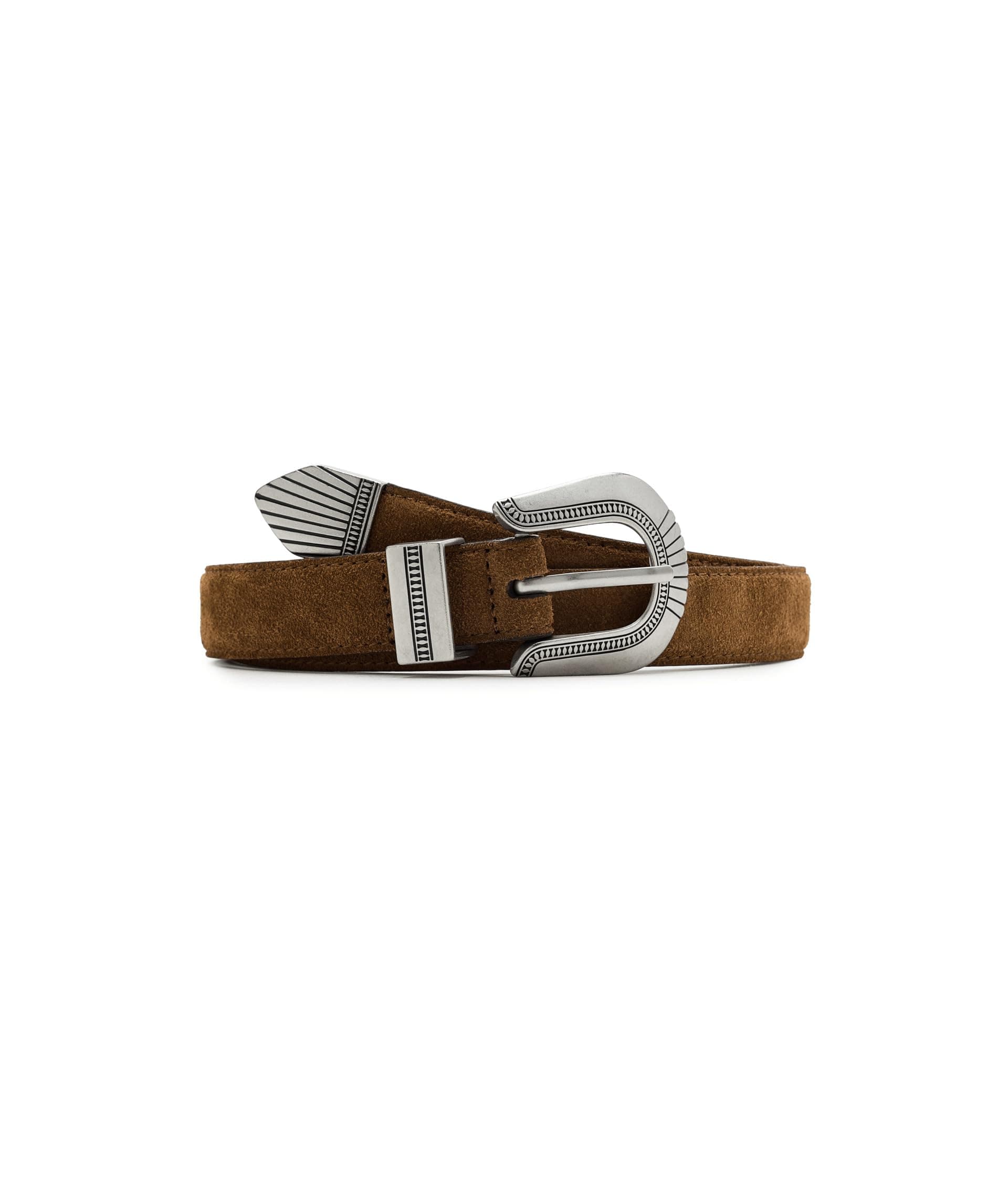 Madewell Western-Buckle Belt in Suede — vista principal