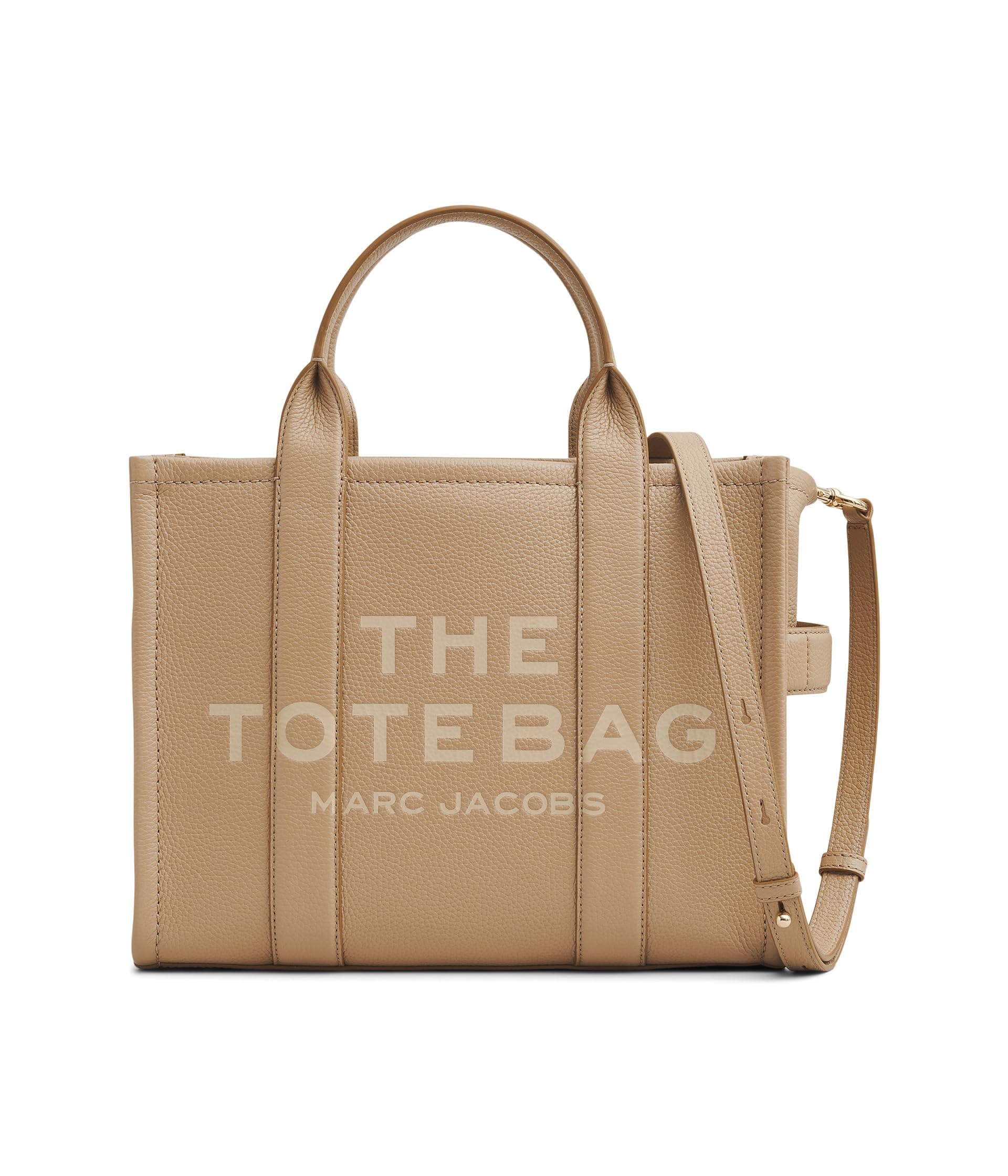 Marc Jacobs The Leather Medium Tote Bag — cor Bege