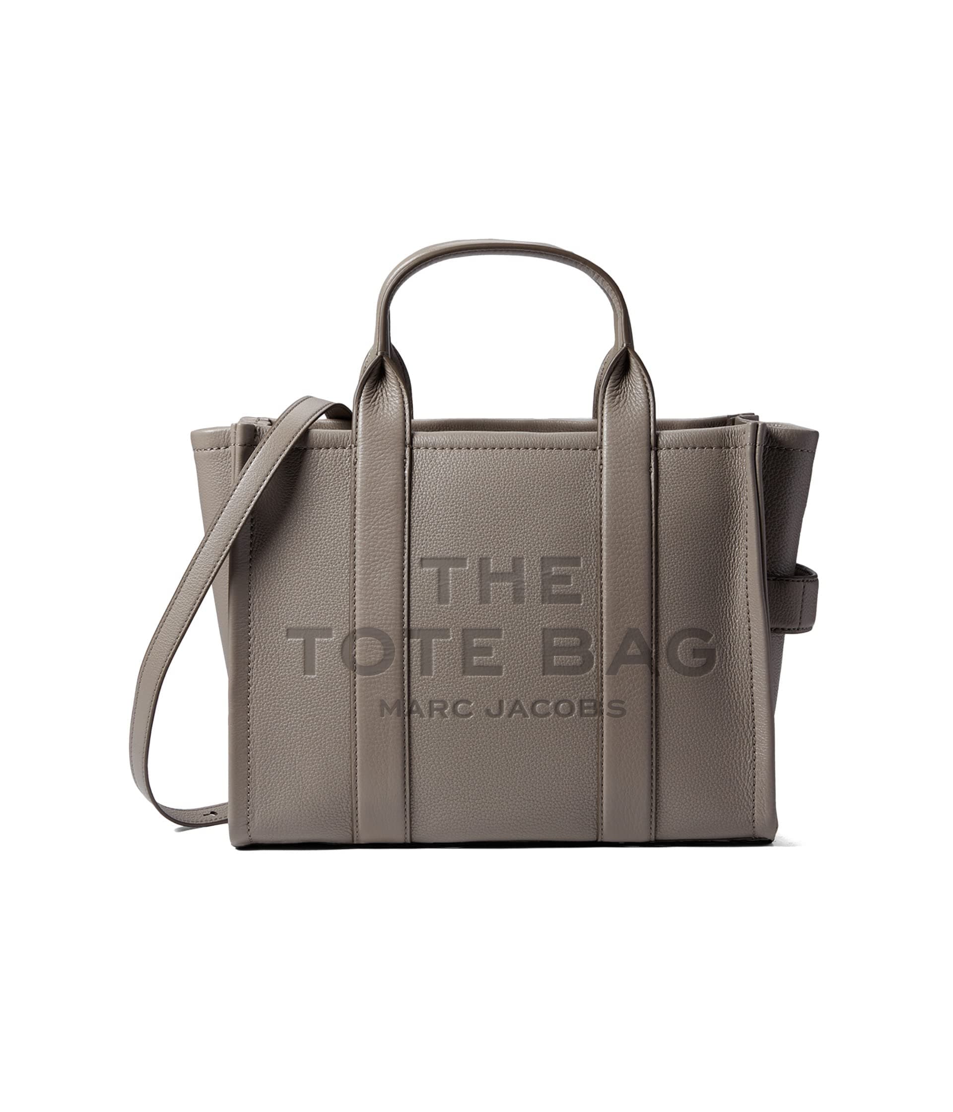 Marc Jacobs The Leather Medium Tote Bag — cor Cinza