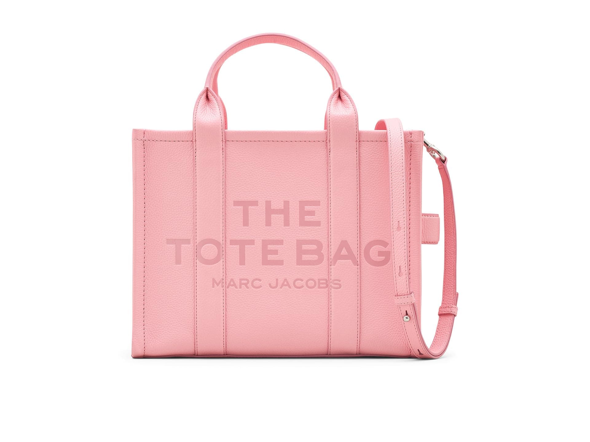 Marc Jacobs The Leather Medium Tote Bag — cor Pink