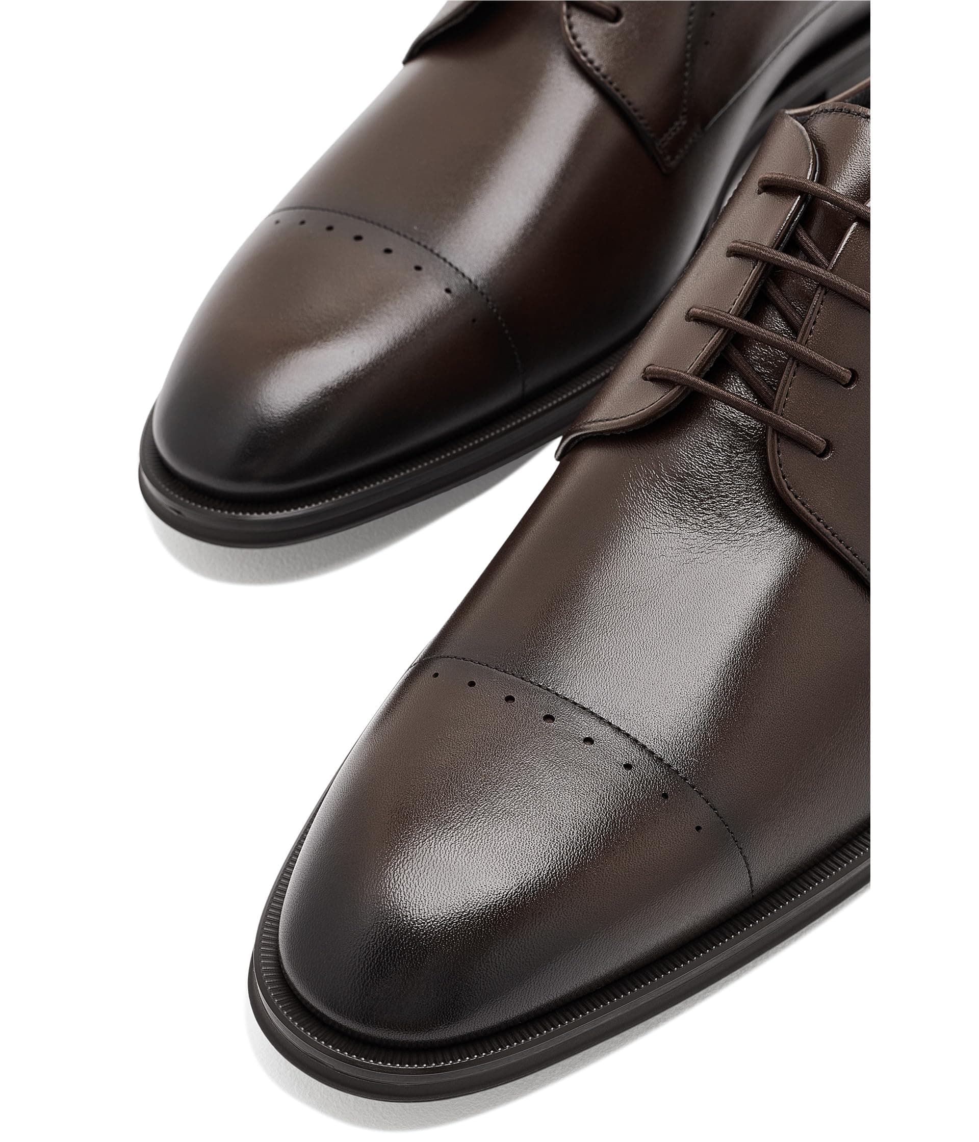 BOSS Derrek Leather Derby Shoes — vista 3
