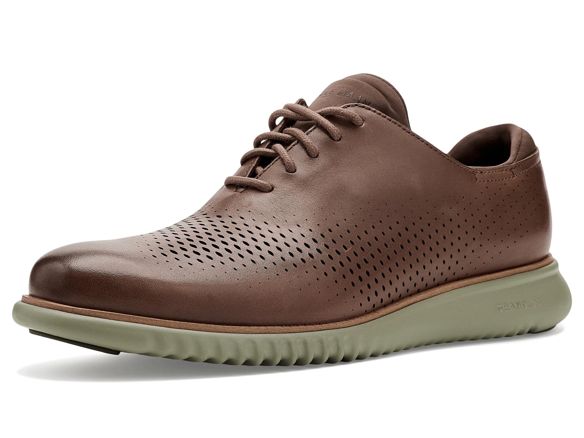 Cole Haan 2.Zerogrand Casual Lightweight Leather Laser Wing Tip Oxfords — vista principal