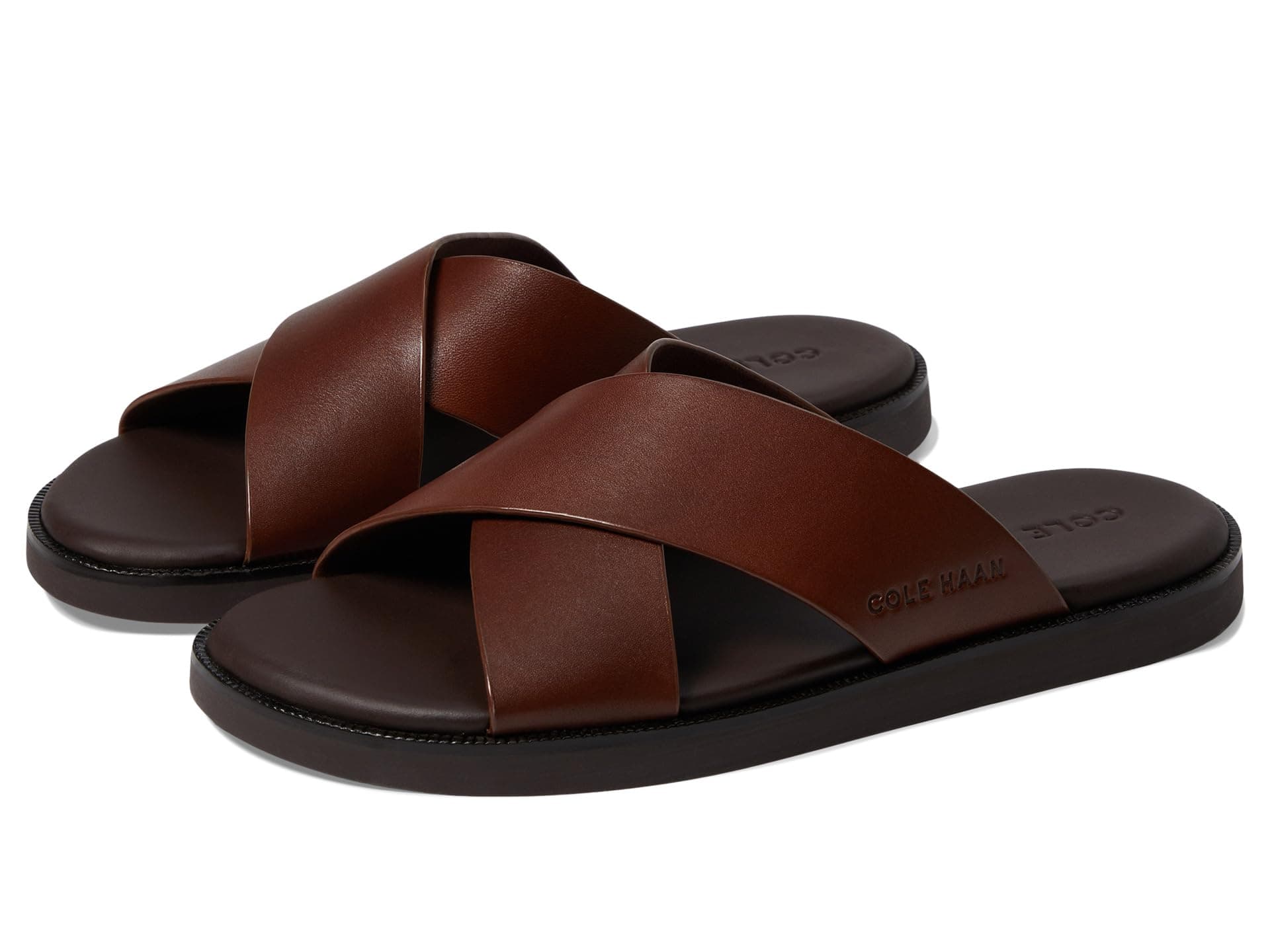 Cole Haan Nantucket Cross Strap Sandal — cor Marrom