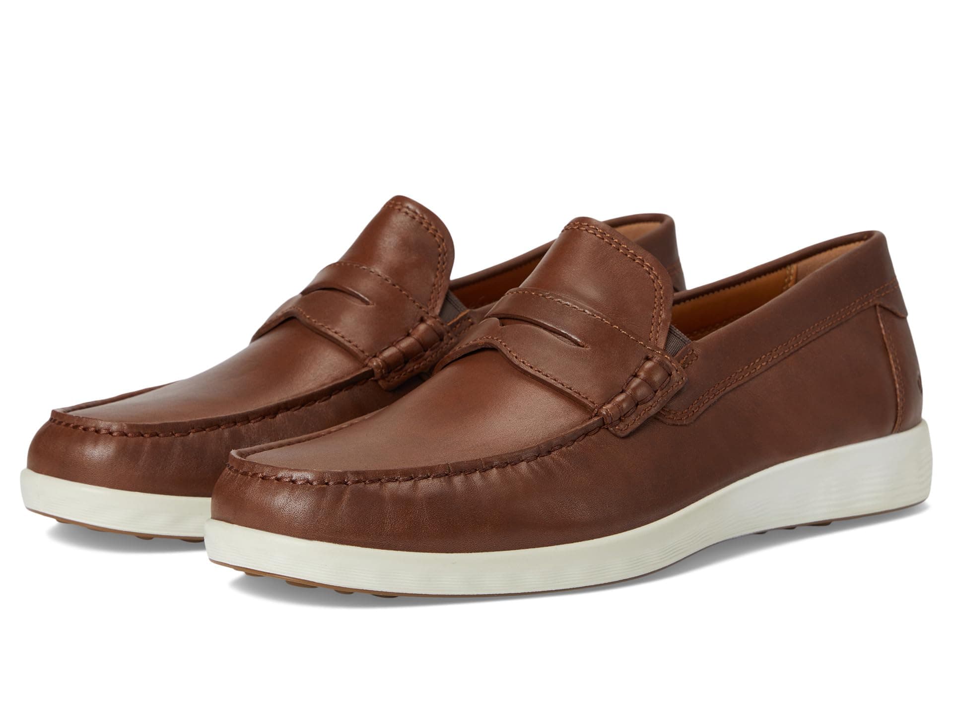 ECCO S Lite Moc Penny Loafers — cor Caramelo