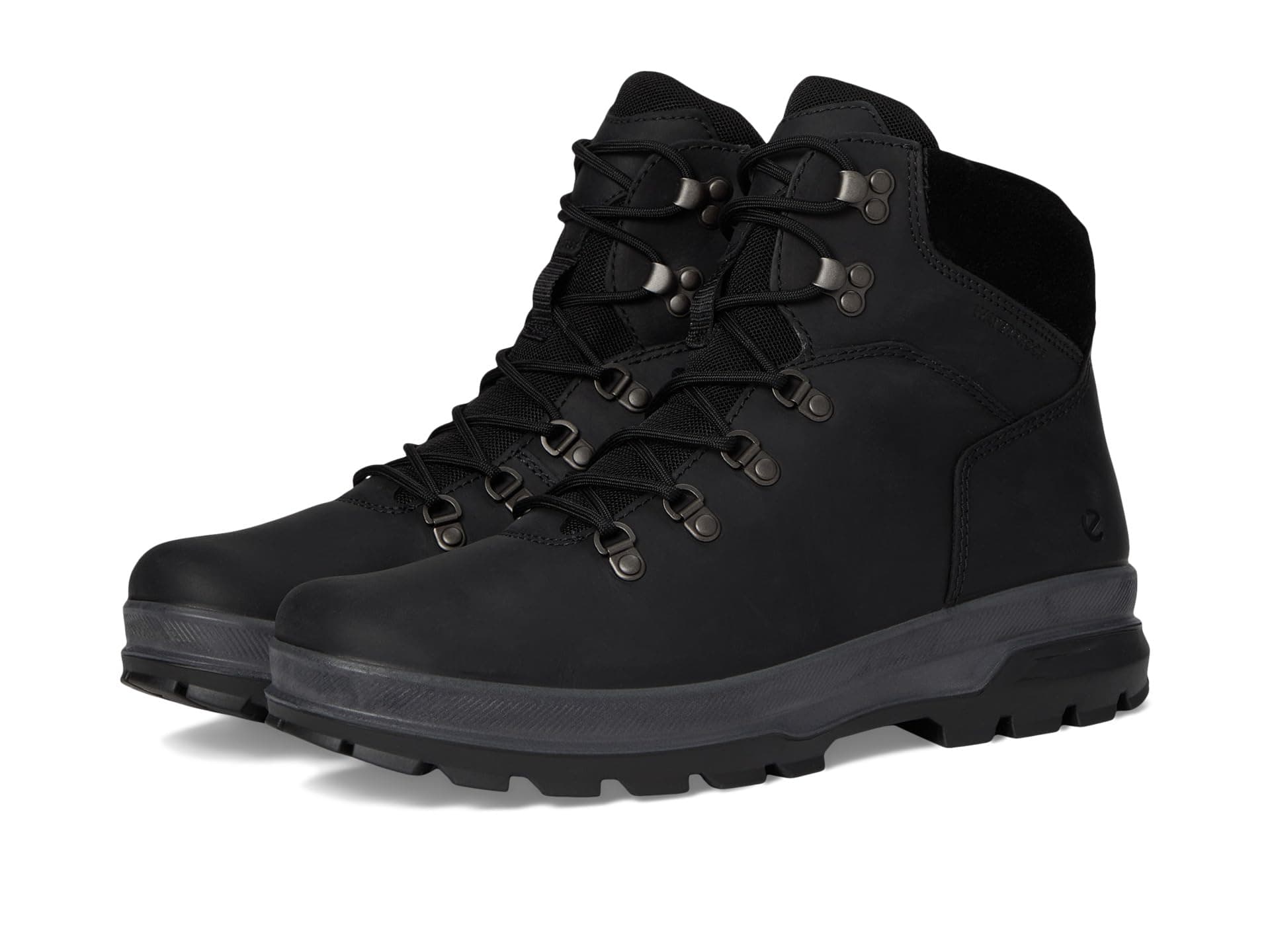 ECCO Sport Rugged Track Plain Toe High Waterproof Hiking Boots — cor Preto