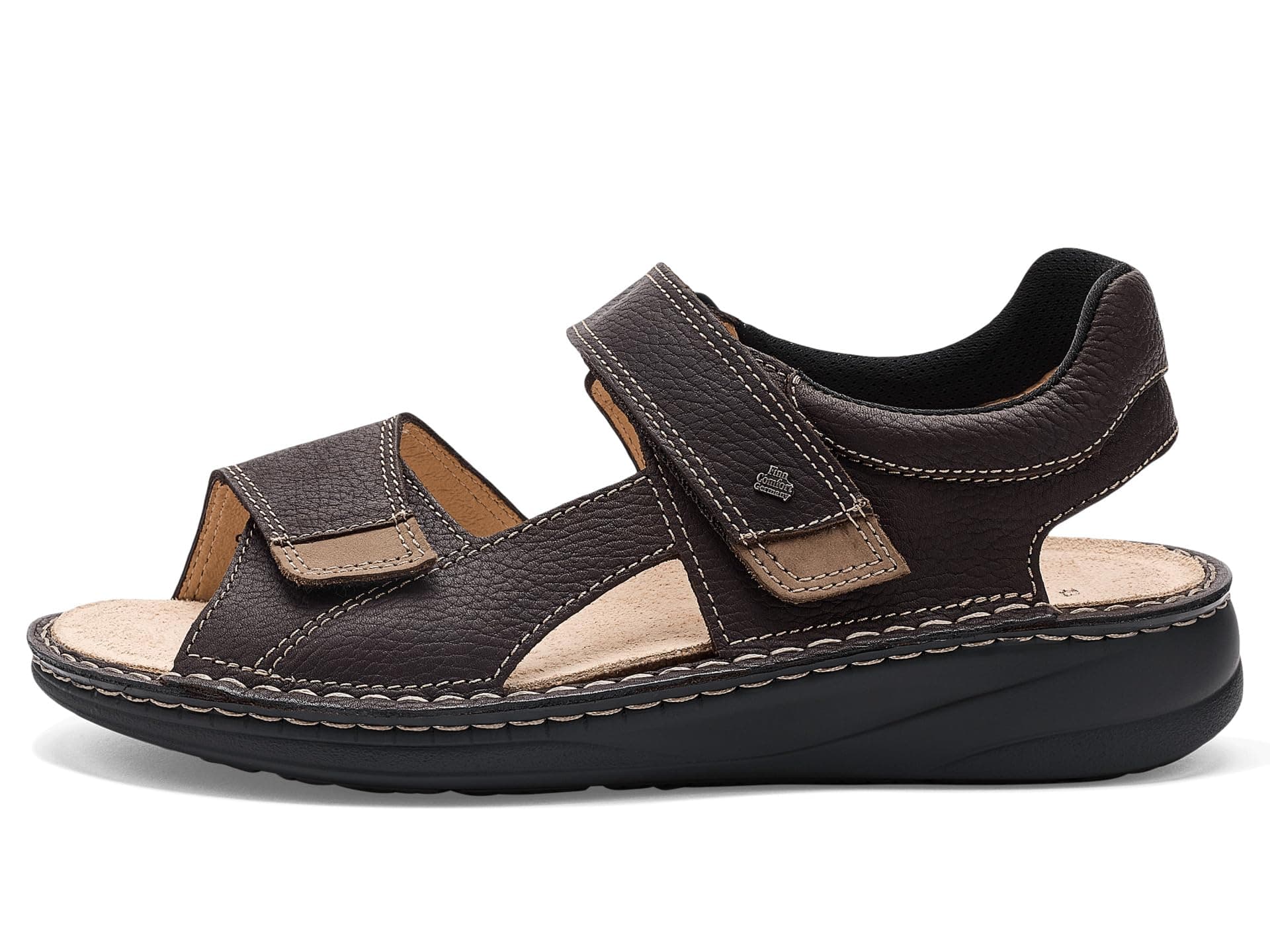 Finn Comfort Skiathos Darkbrown/Truffle Grass/Nubuk — vista 1