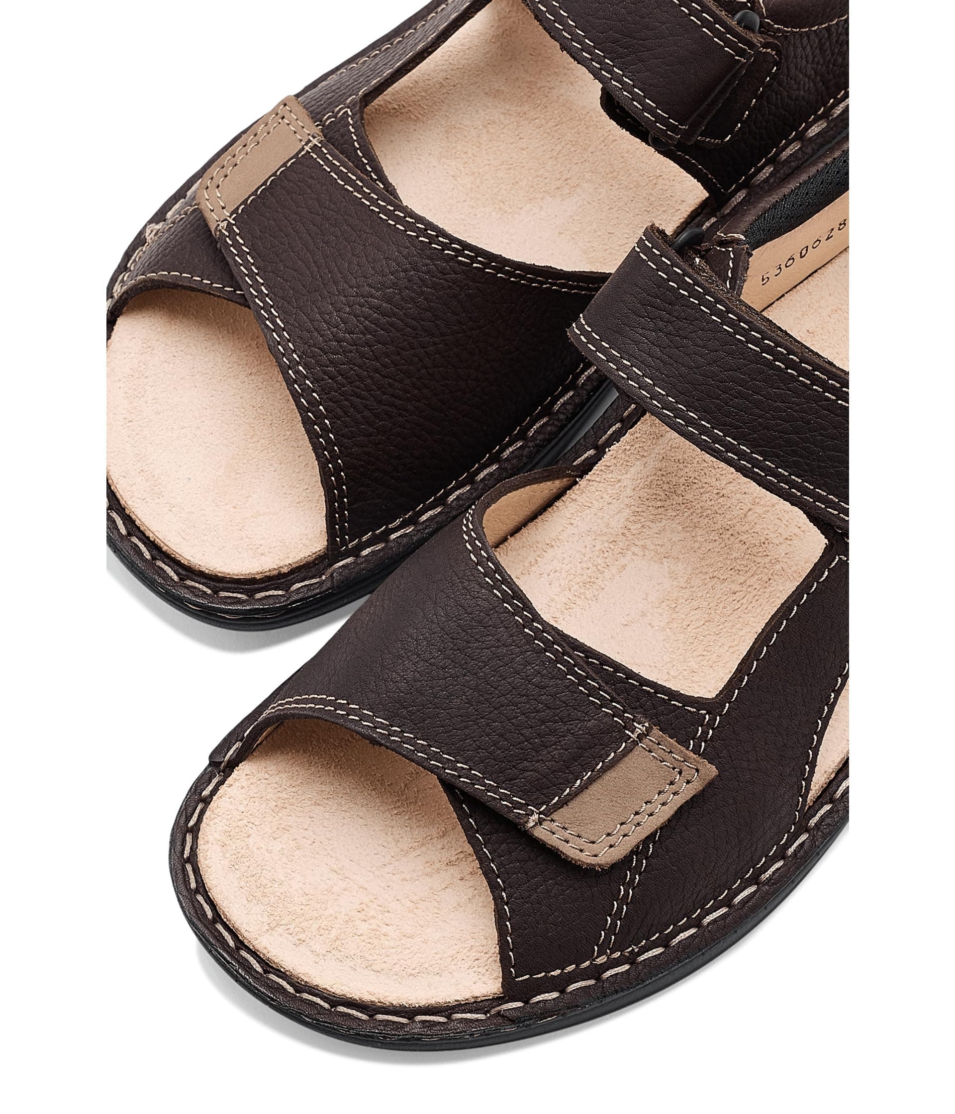 Finn Comfort Skiathos Darkbrown/Truffle Grass/Nubuk — vista 3