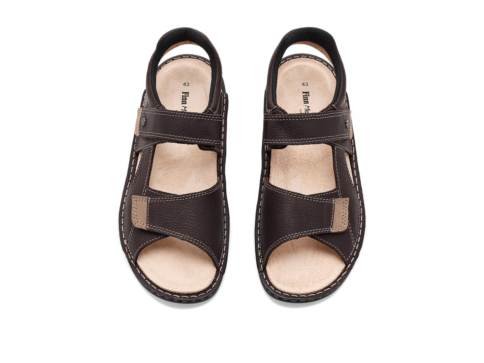 Finn Comfort Skiathos Darkbrown/Truffle Grass/Nubuk — vista 4