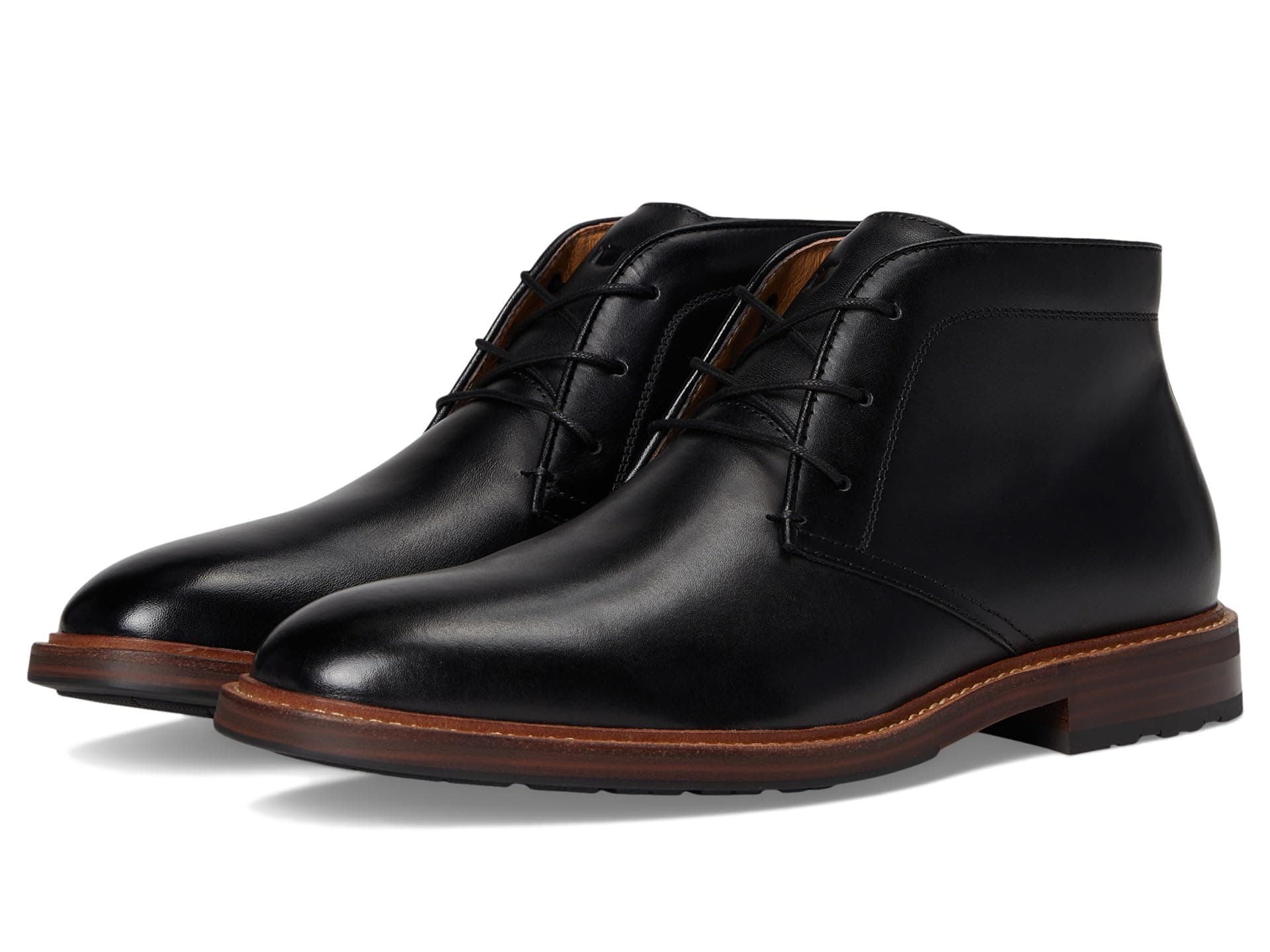 Florsheim Anthem Plain Toe Chukka Boots — cor Preto