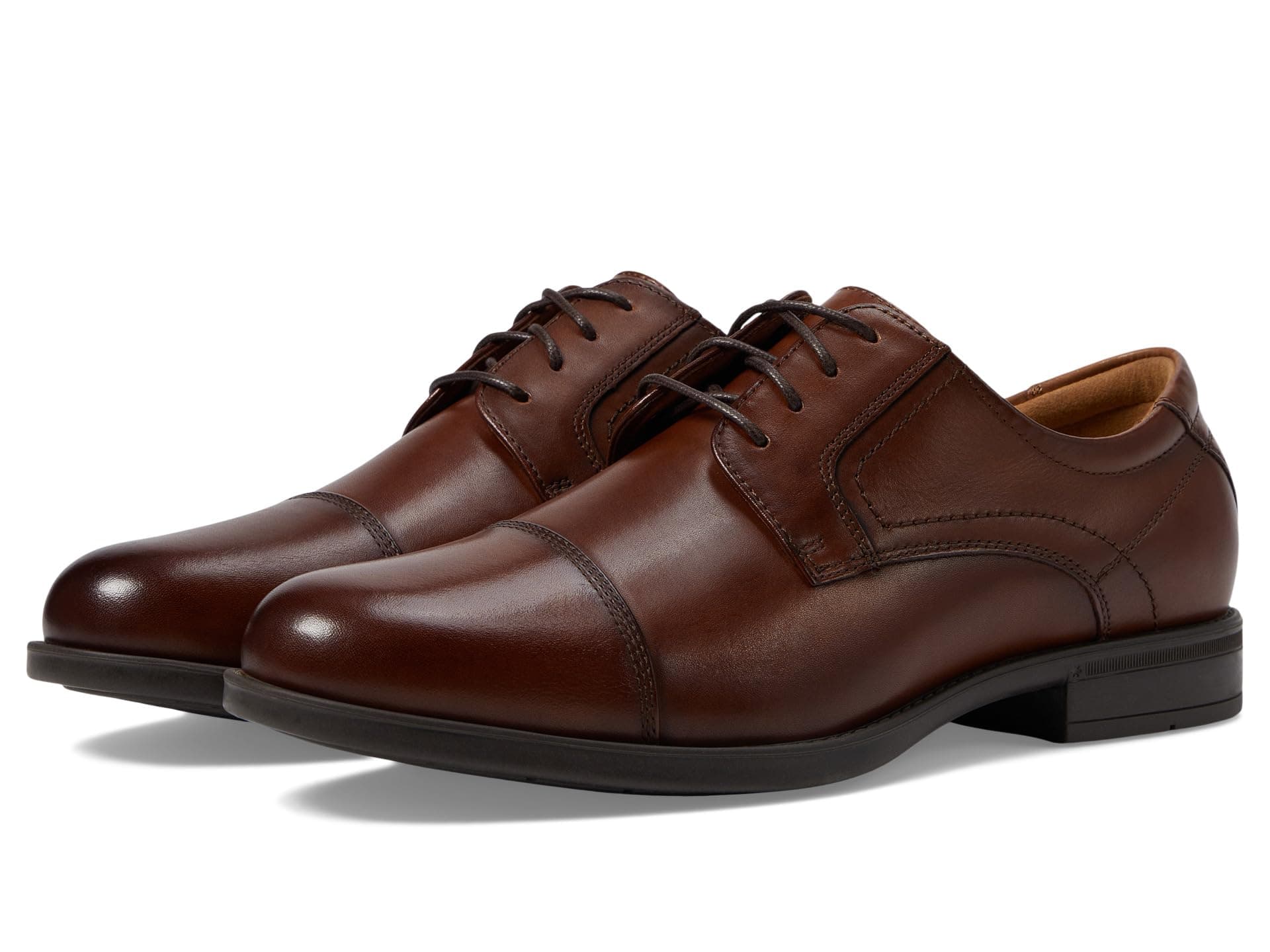 Florsheim Midtown Cap Toe Oxford — cor Caramelo