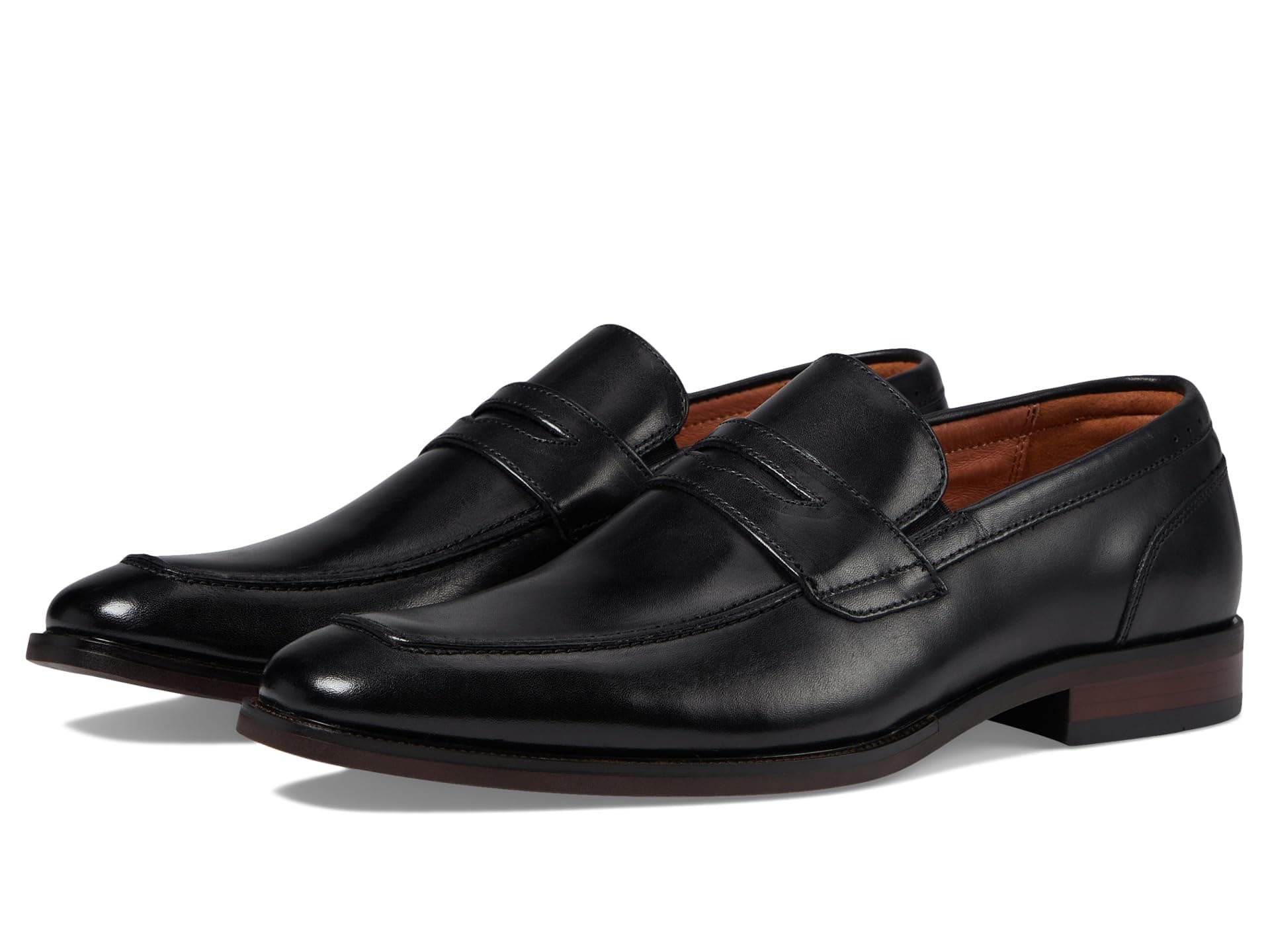 Florsheim Sorrento Moc Toe Penny Loafers — cor Preto