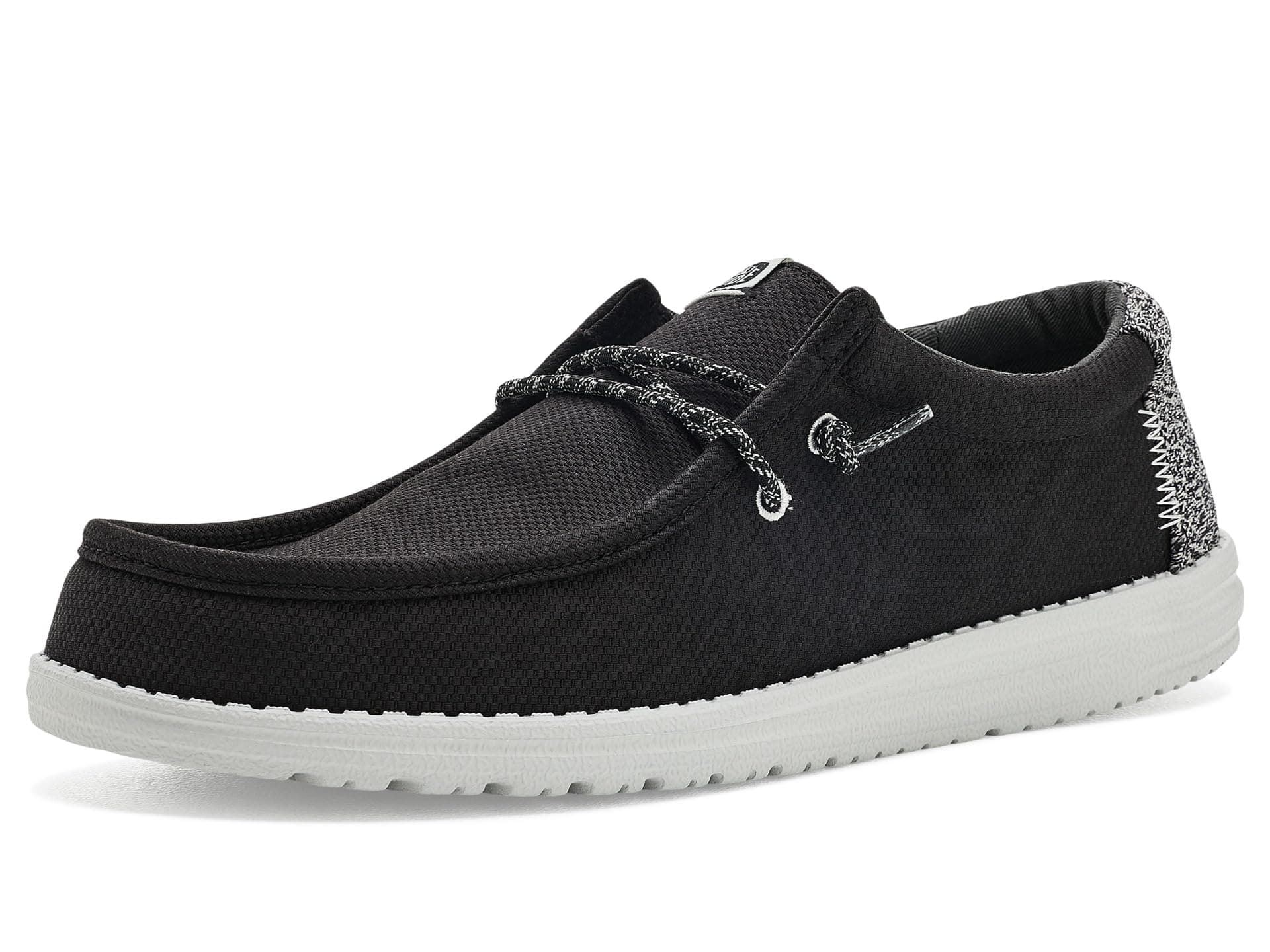 Hey Dude Wally Heathered Knit — cor Preto