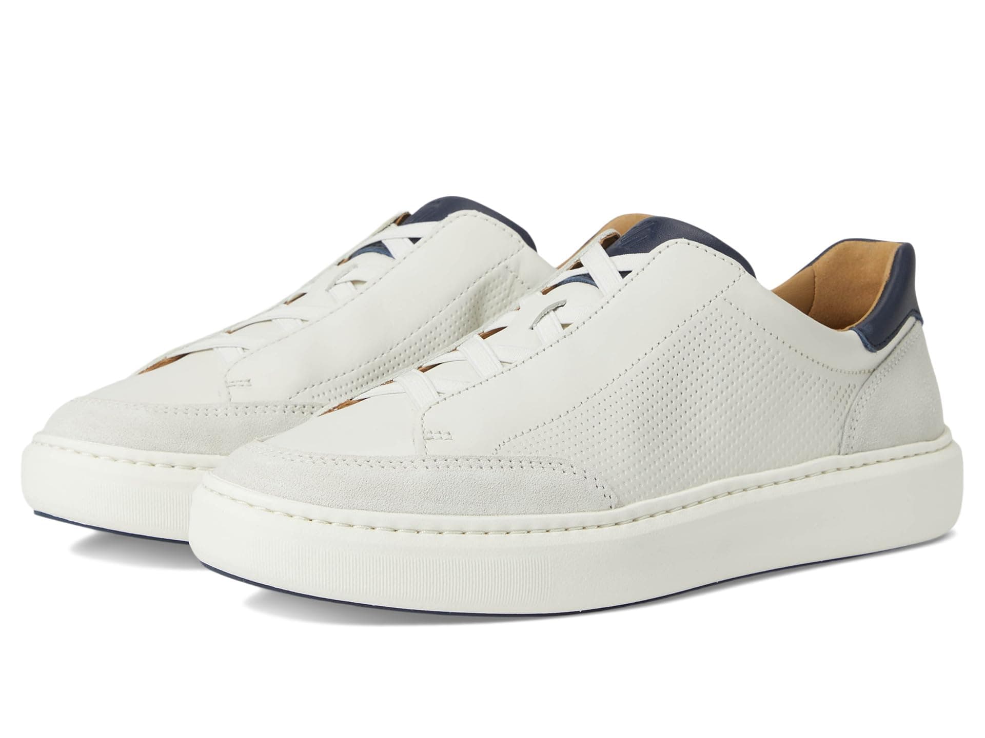Johnston & Murphy Anders Stretch Lace-To-Toe — cor Branco