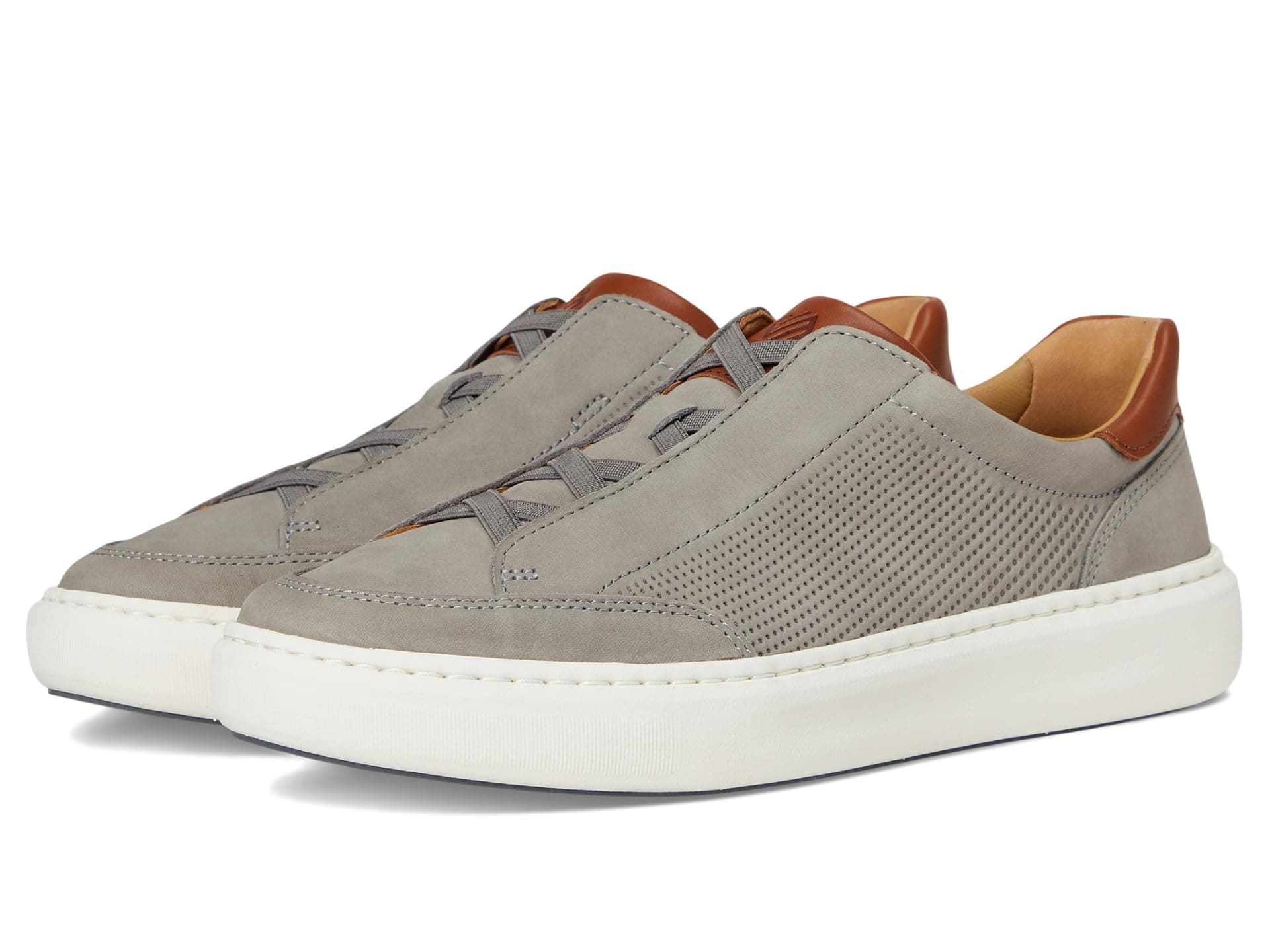 Johnston & Murphy Anders Stretch Lace-To-Toe — cor Cinza