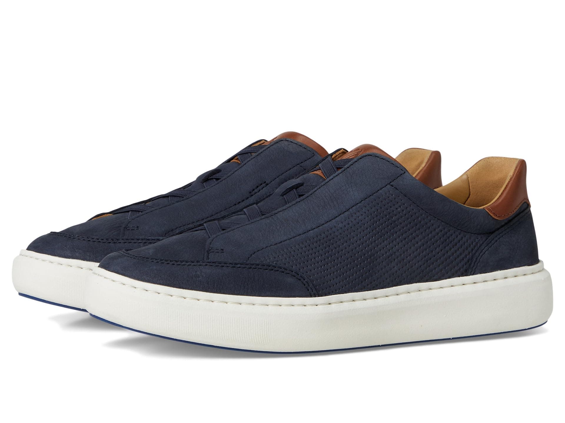 Johnston & Murphy Anders Stretch Lace-To-Toe — cor Marinho