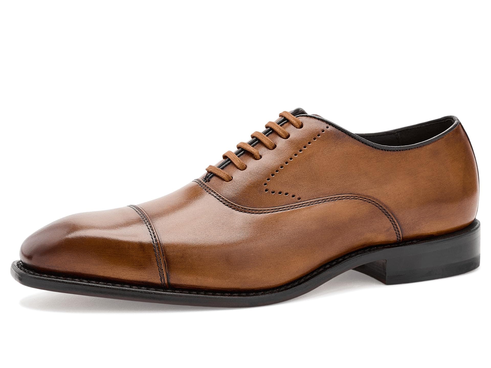 Johnston & Murphy Ashton Cap Toe — cor Marrom