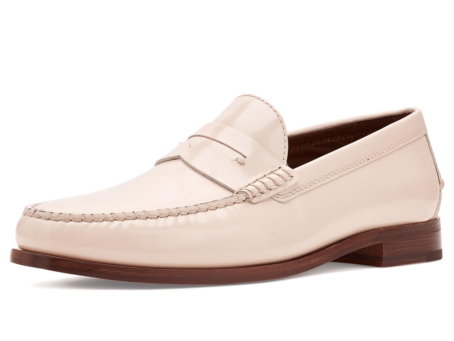 Johnston & Murphy Collection Baldwin Penny Loafers — cor Off-white