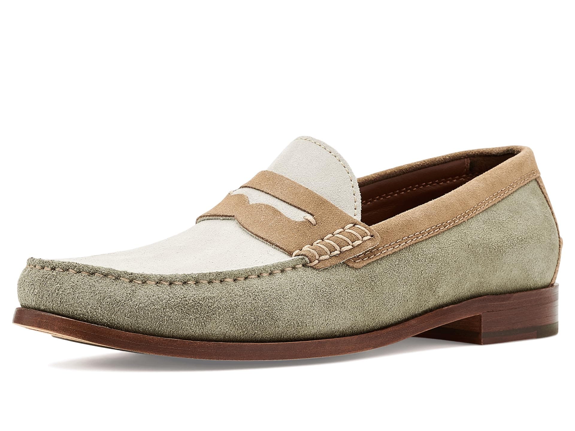 Johnston & Murphy Collection Baldwin Penny Loafers — cor Verde
