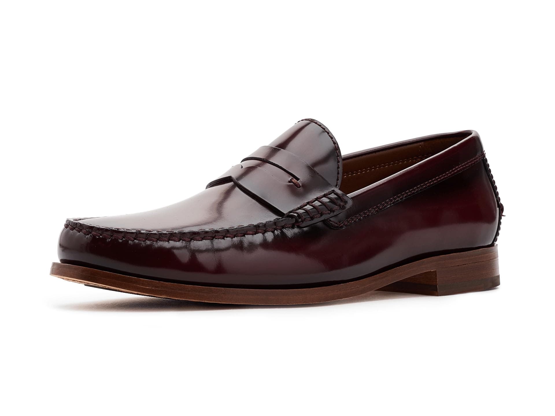 Johnston & Murphy Collection Baldwin Penny Loafers — cor Vinho