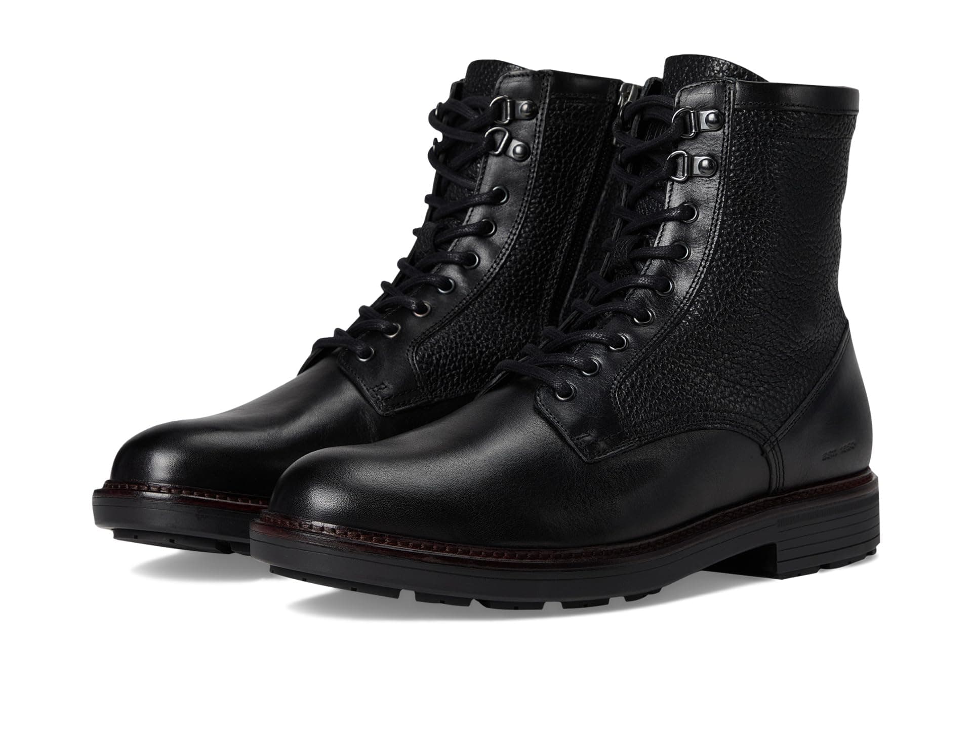 Johnston & Murphy Collection Latham Plain Toe Boots — cor Preto