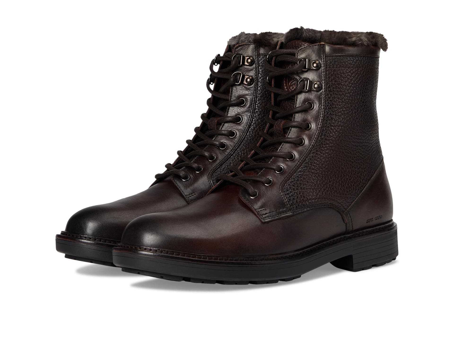 Johnston & Murphy Collection Latham Plain Toe Shearling Boots — vista principal