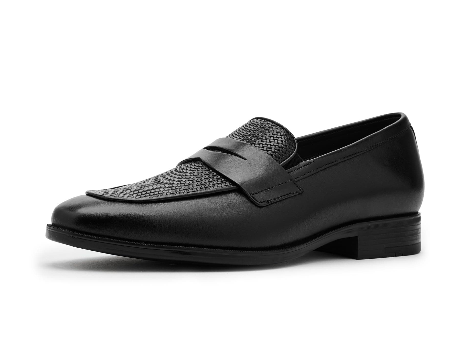 Johnston & Murphy Gibbons Embossed Penny Loafers — cor Preto