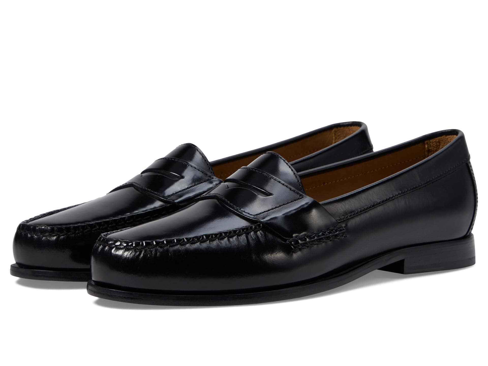 Johnston & Murphy Hayes Penny Loafers — cor Preto