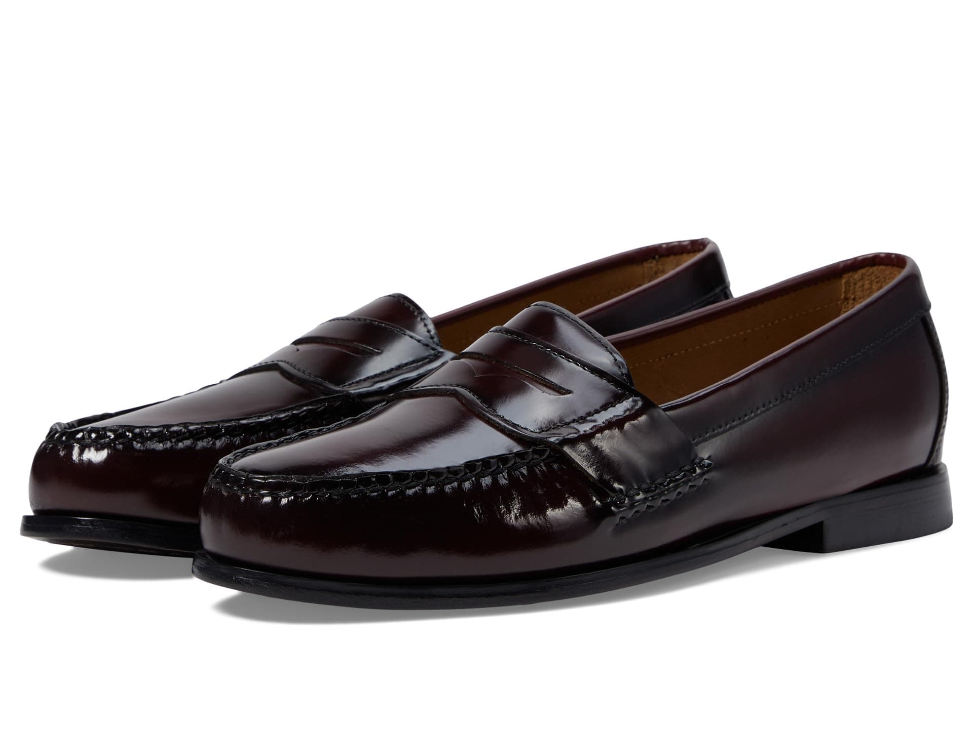 Johnston & Murphy Hayes Penny Loafers — cor Vinho