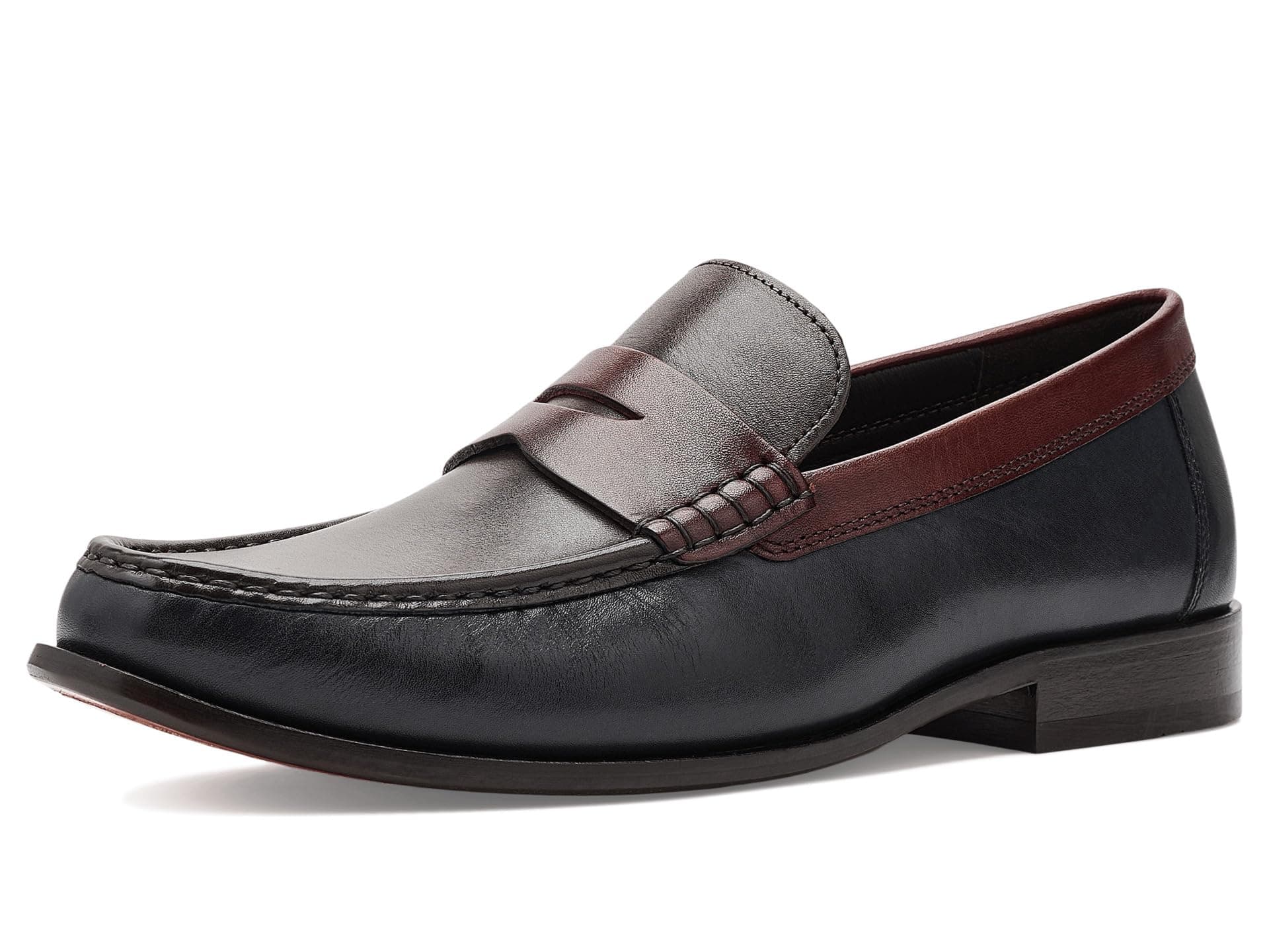 Johnston & Murphy Humphrey Penny Loafers — cor Marinho