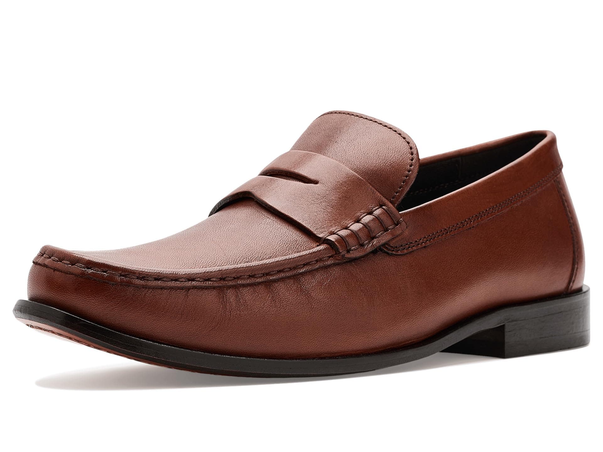 Johnston & Murphy Humphrey Penny Loafers — cor Marrom