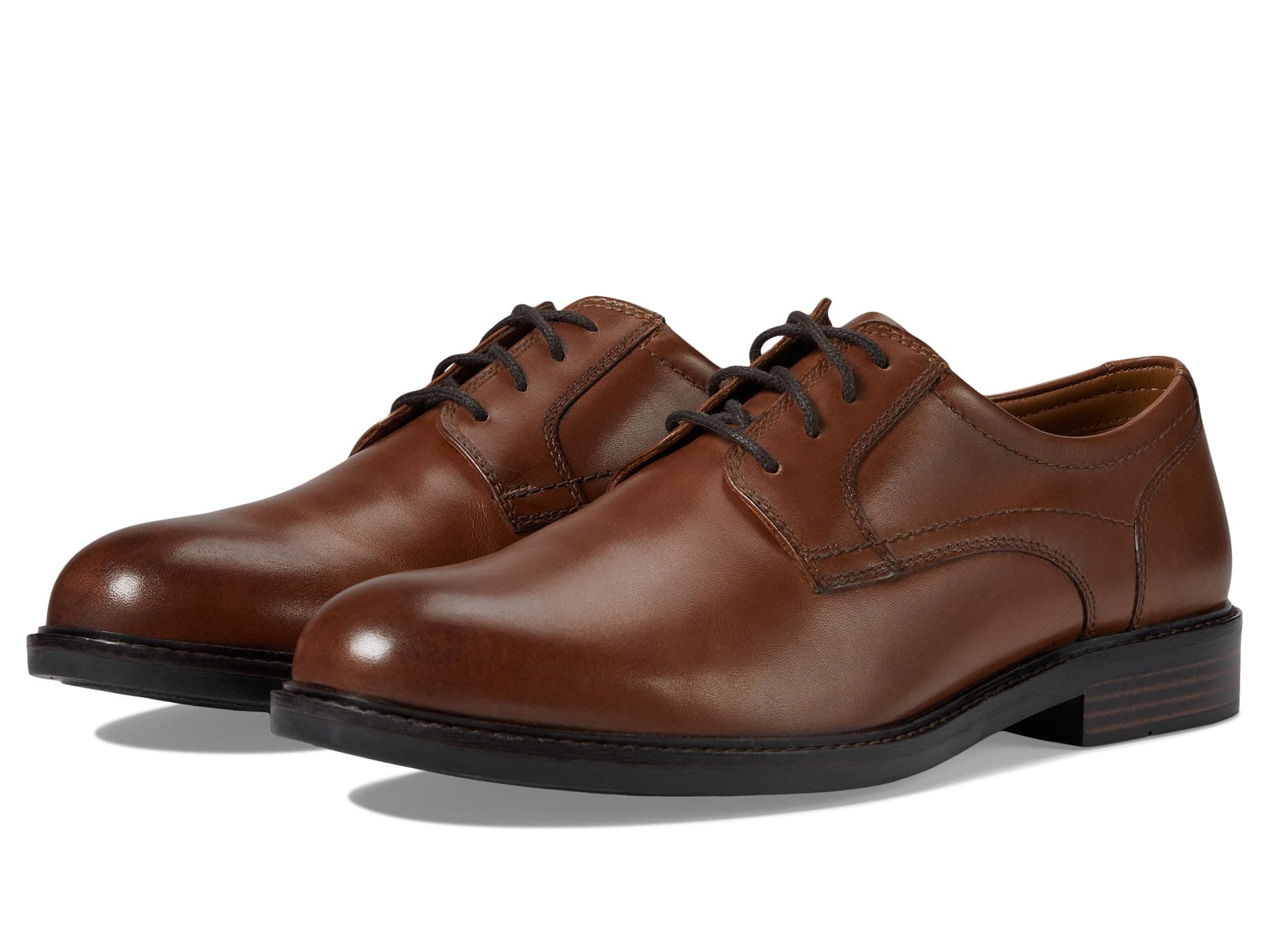 Johnston & Murphy Mason Plain Toe — cor Marrom