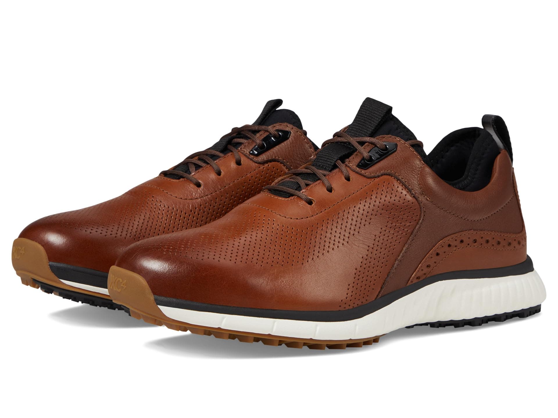 Johnston & Murphy Waterproof XC4 Golf H1-Luxe Hybrid Sneaker — cor Marrom