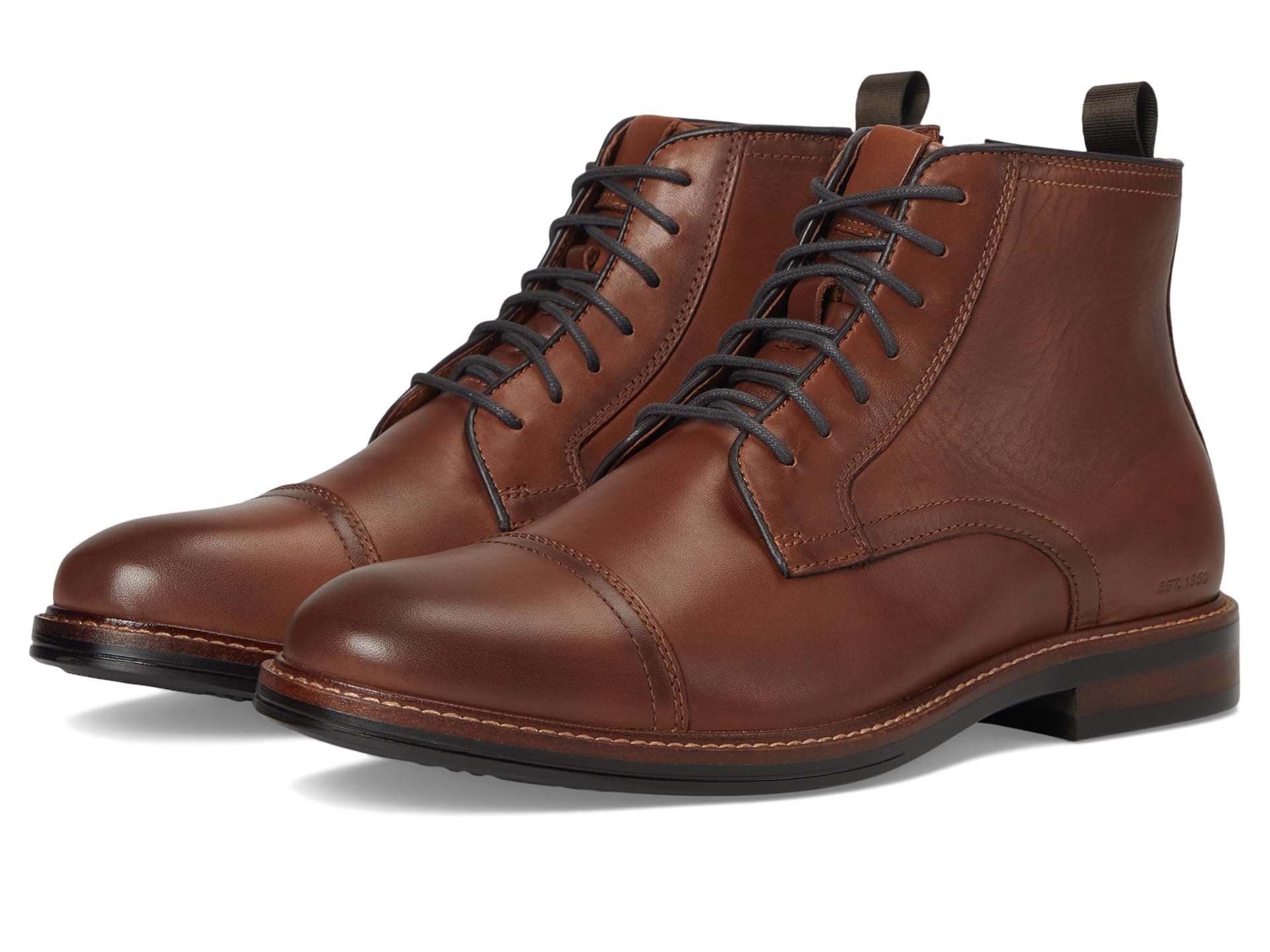 Johnston & Murphy XC+ Durham Cap Toe Boots — cor Caramelo