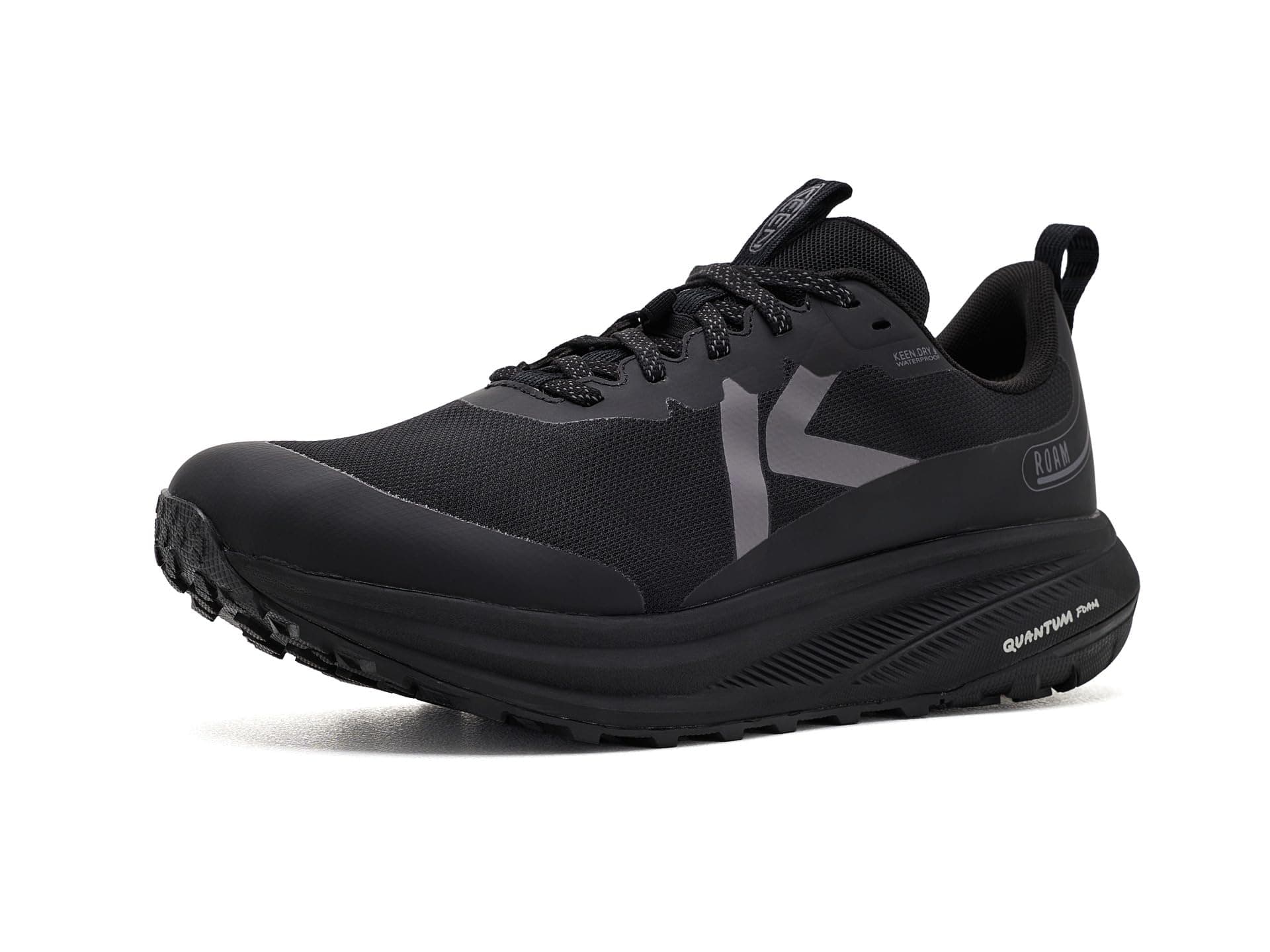 KEEN Roam Waterproof Trail Running Shoes — cor Preto