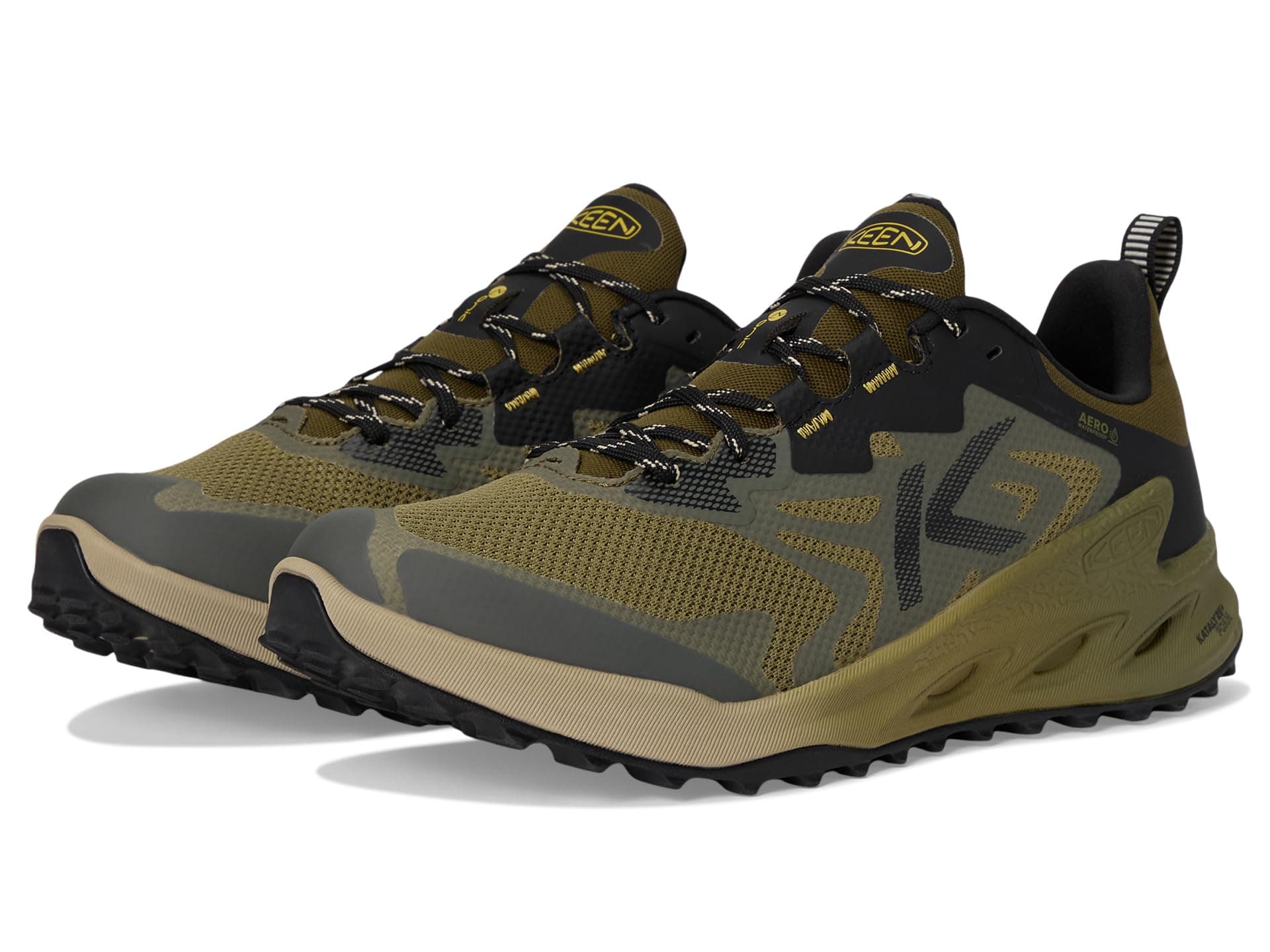 KEEN Zionic NXT Waterproof Hiking Shoes — cor Amarelo