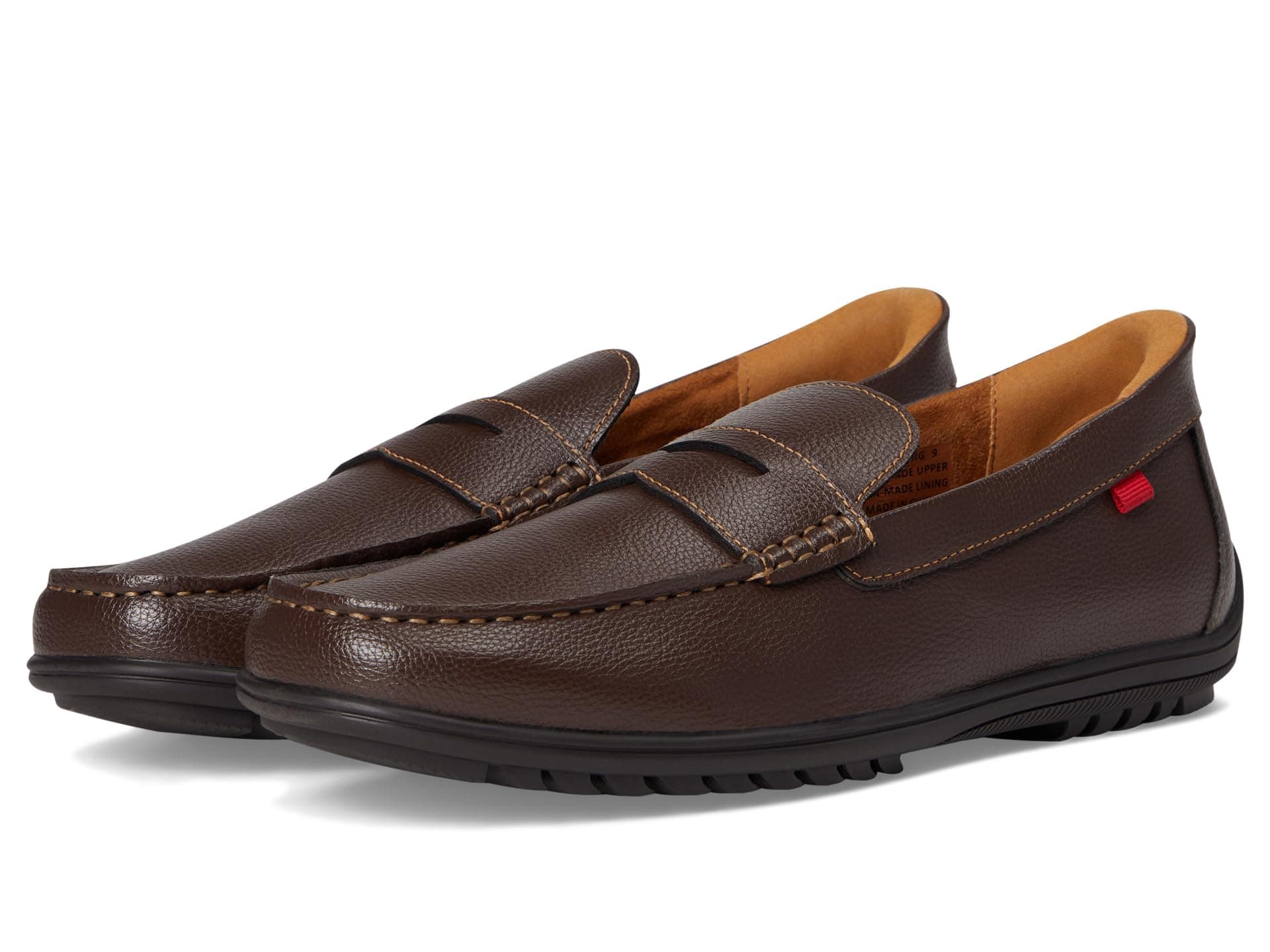 Marc Joseph New York John Street Penny Loafers (Hands Free Technology) — cor Marrom